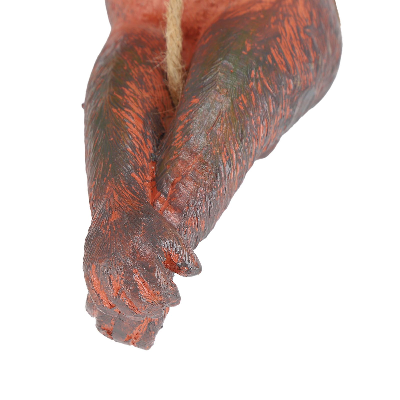 Resin Animal Ornament Monkey Shaped Hanging Ornaments Swing Pendant Decoration view 14
