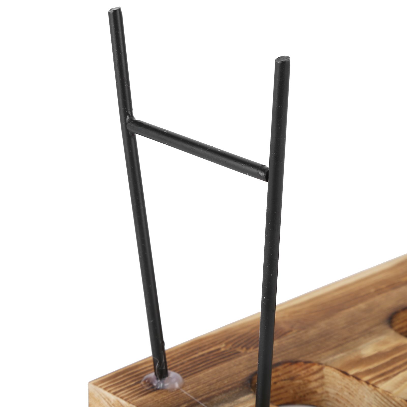 Desktop Glass Planter Wooden Stand Bulb Glass Vase Hydroponics Plant Planter view 14