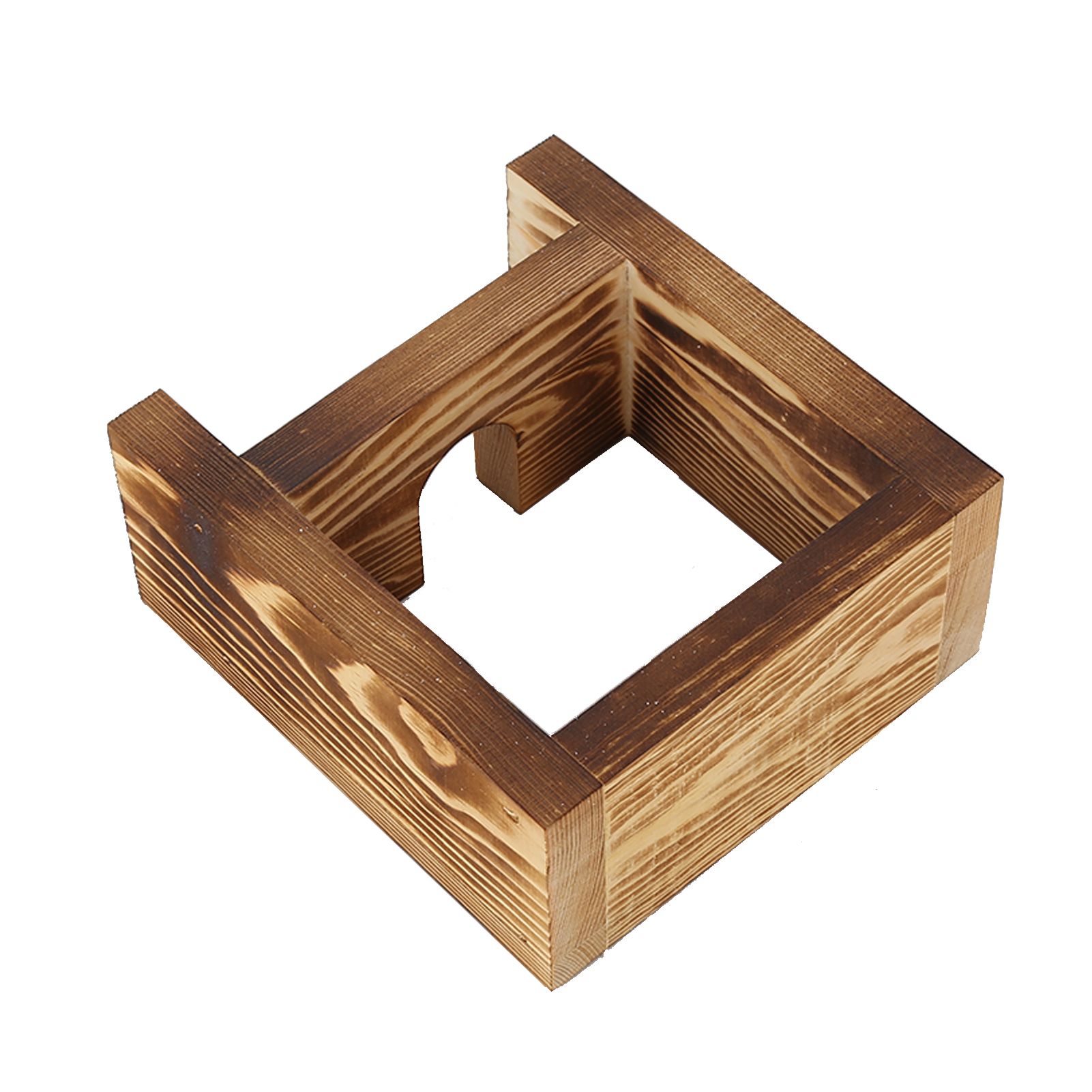 Innovative Flower Pot with Vintage Wooden Frame Transparent Tabletop Vase Home view 4
