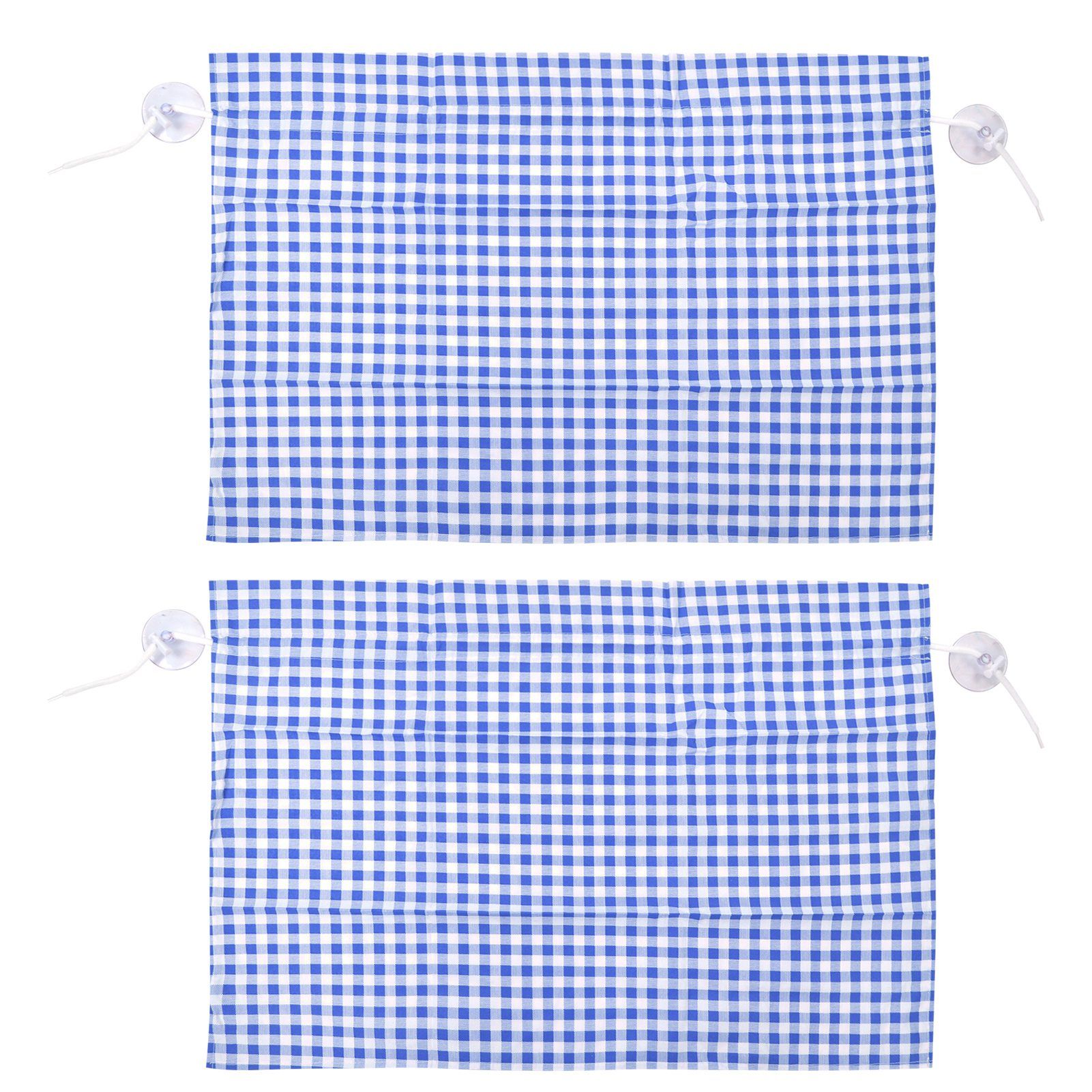 2Pcs Grid Design Anti Ultraviolet Car Curtain Side Car Window Sun Shade with