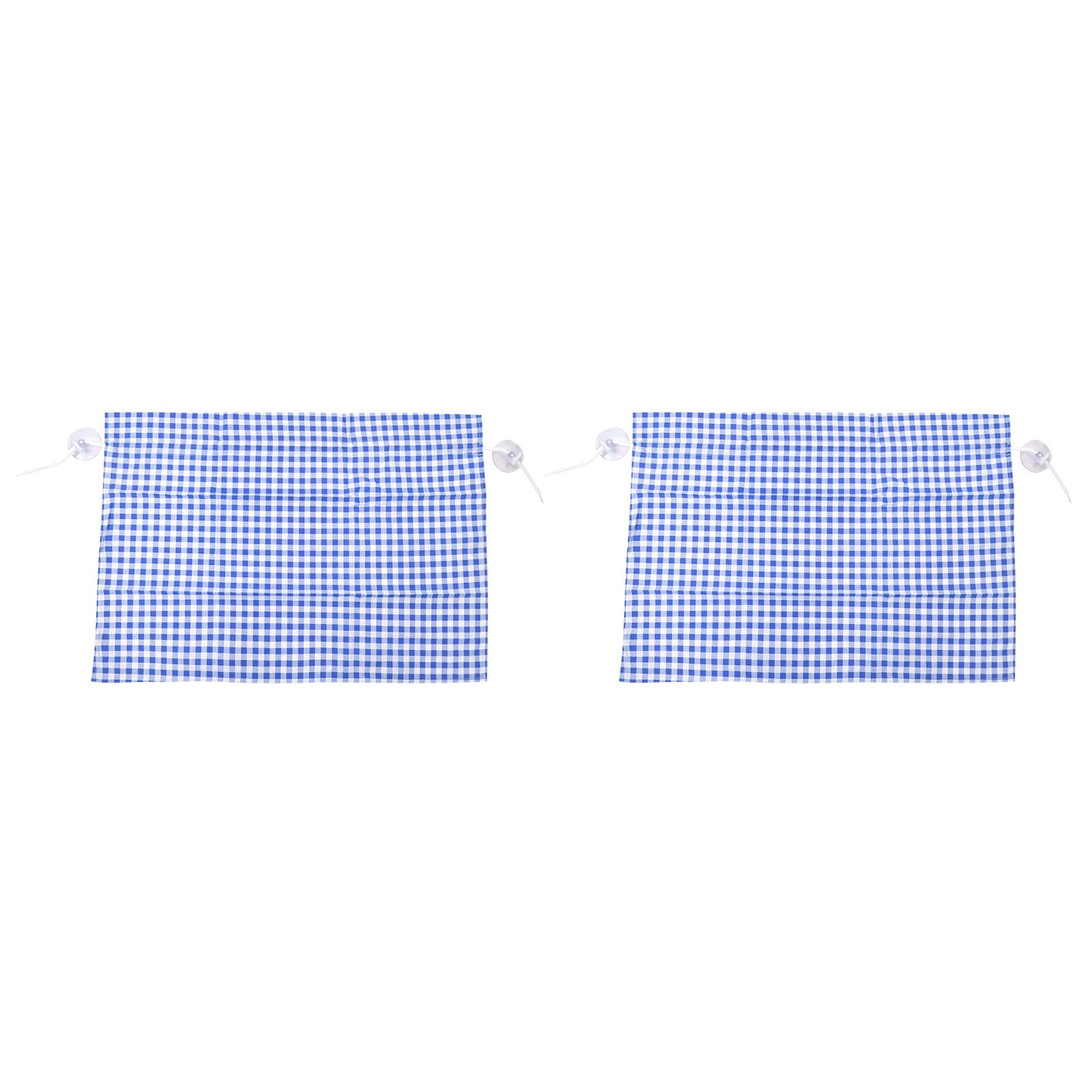 2Pcs Grid Design Anti Ultraviolet Car Curtain Side Car Window Sun Shade with view 6