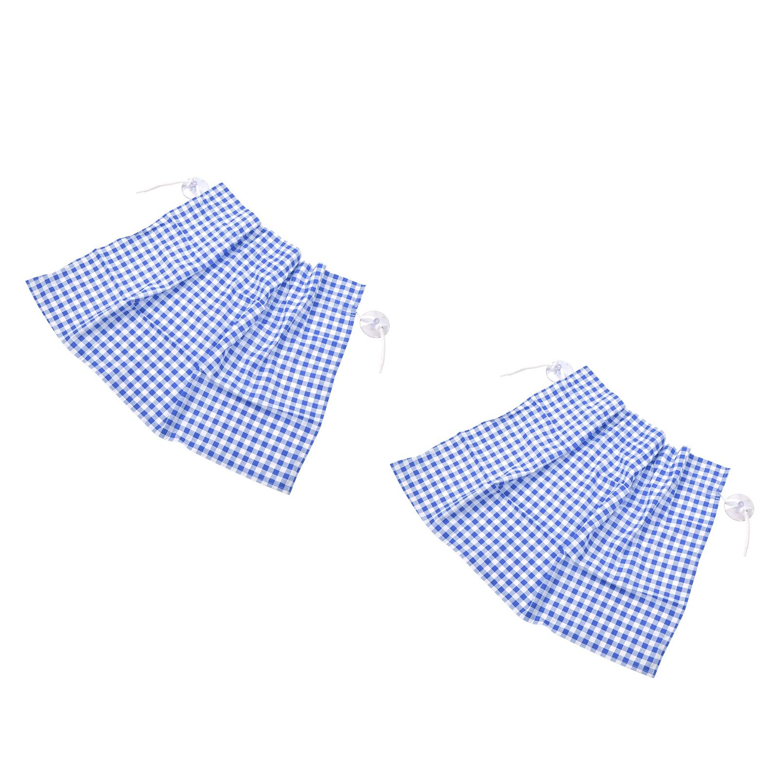 2Pcs Grid Design Anti Ultraviolet Car Curtain Side Car Window Sun Shade with view 10