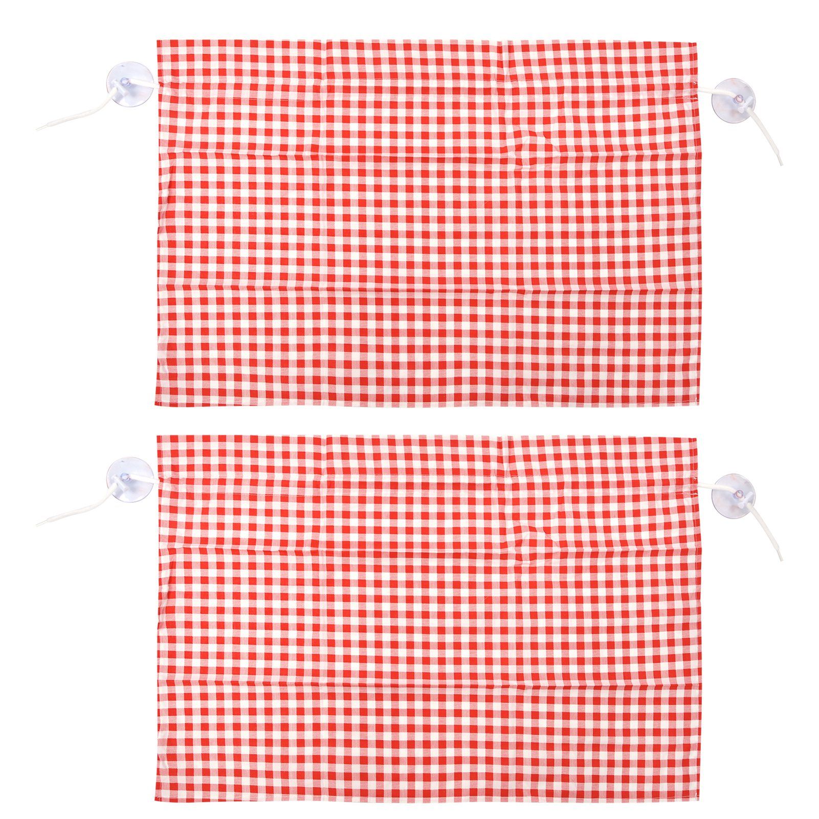 2Pcs Grid Design Anti Ultraviolet Car Curtain Side Car Window Sun Shade with