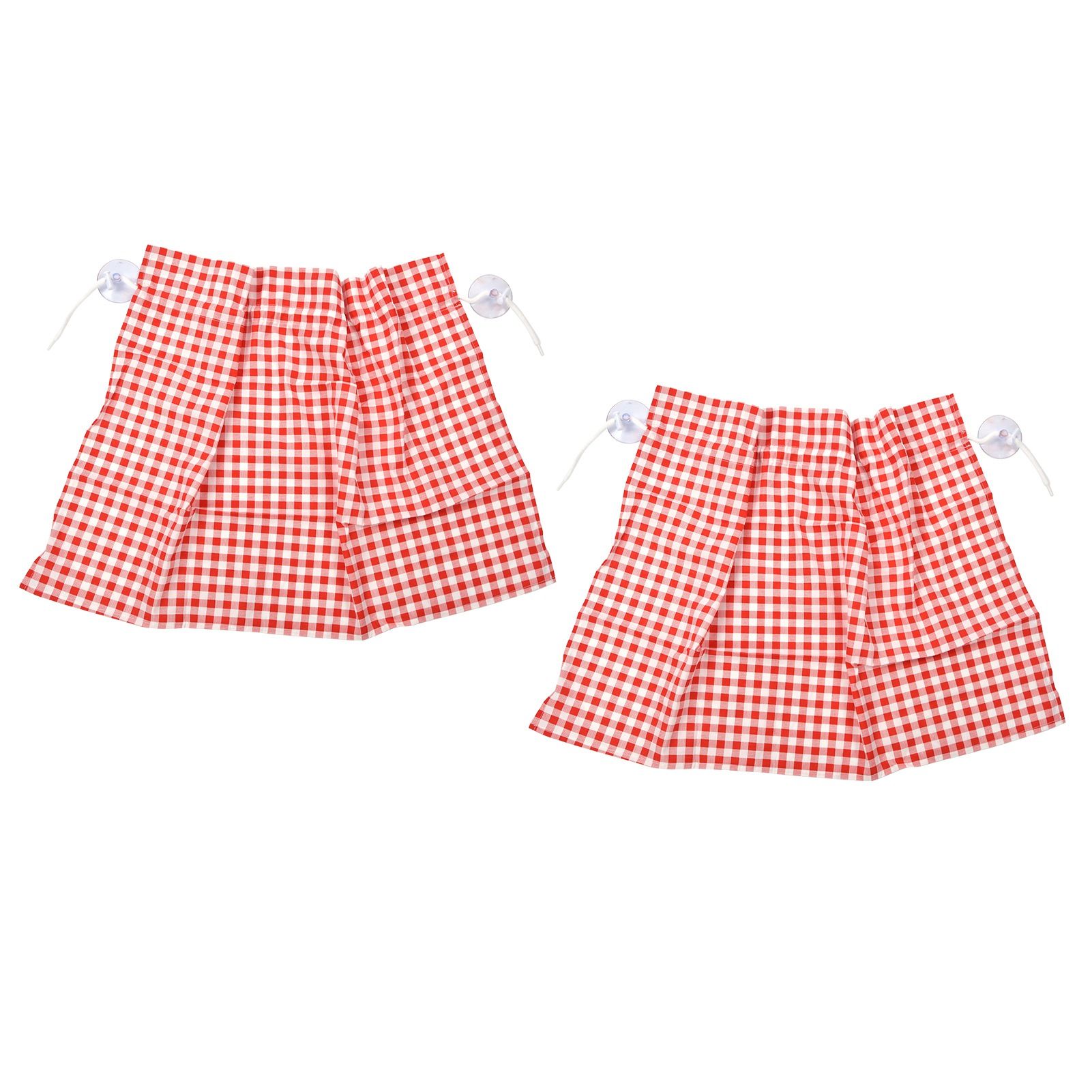2Pcs Grid Design Anti Ultraviolet Car Curtain Side Car Window Sun Shade with view 2