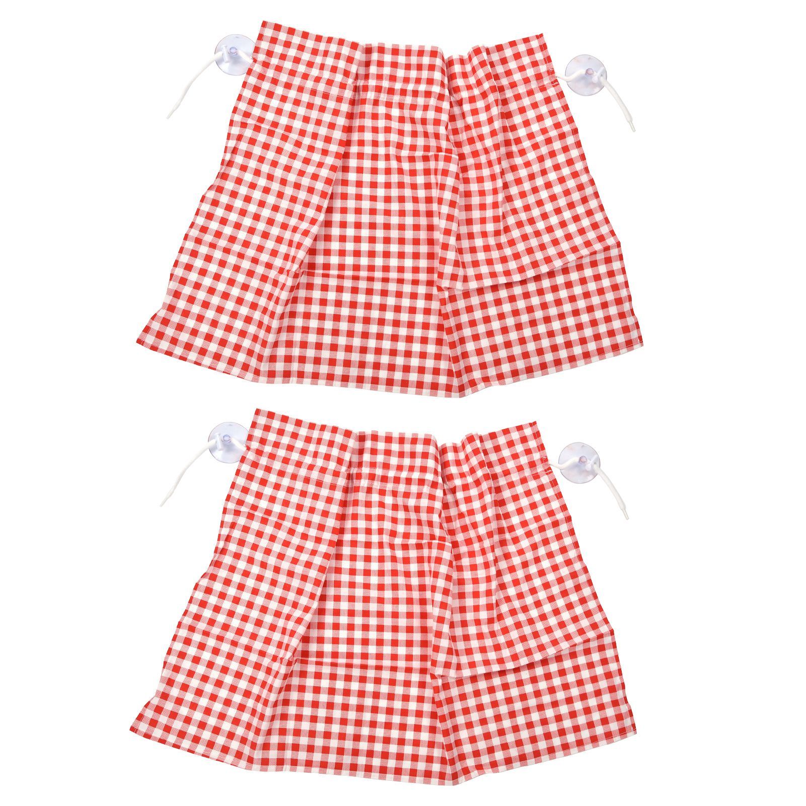 2Pcs Grid Design Anti Ultraviolet Car Curtain Side Car Window Sun Shade with view 3