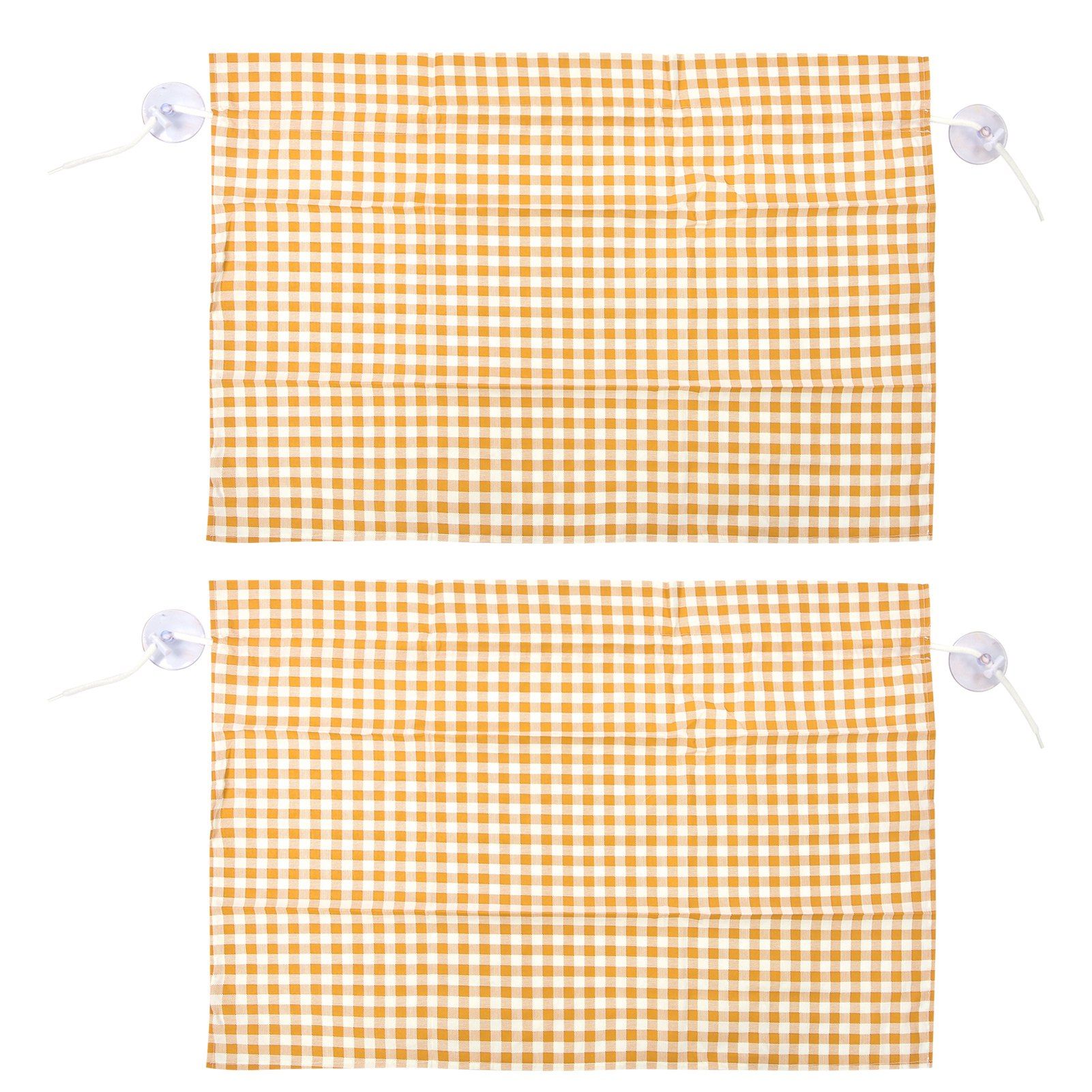 2Pcs Grid Design Anti Ultraviolet Car Curtain Side Car Window Sun Shade with