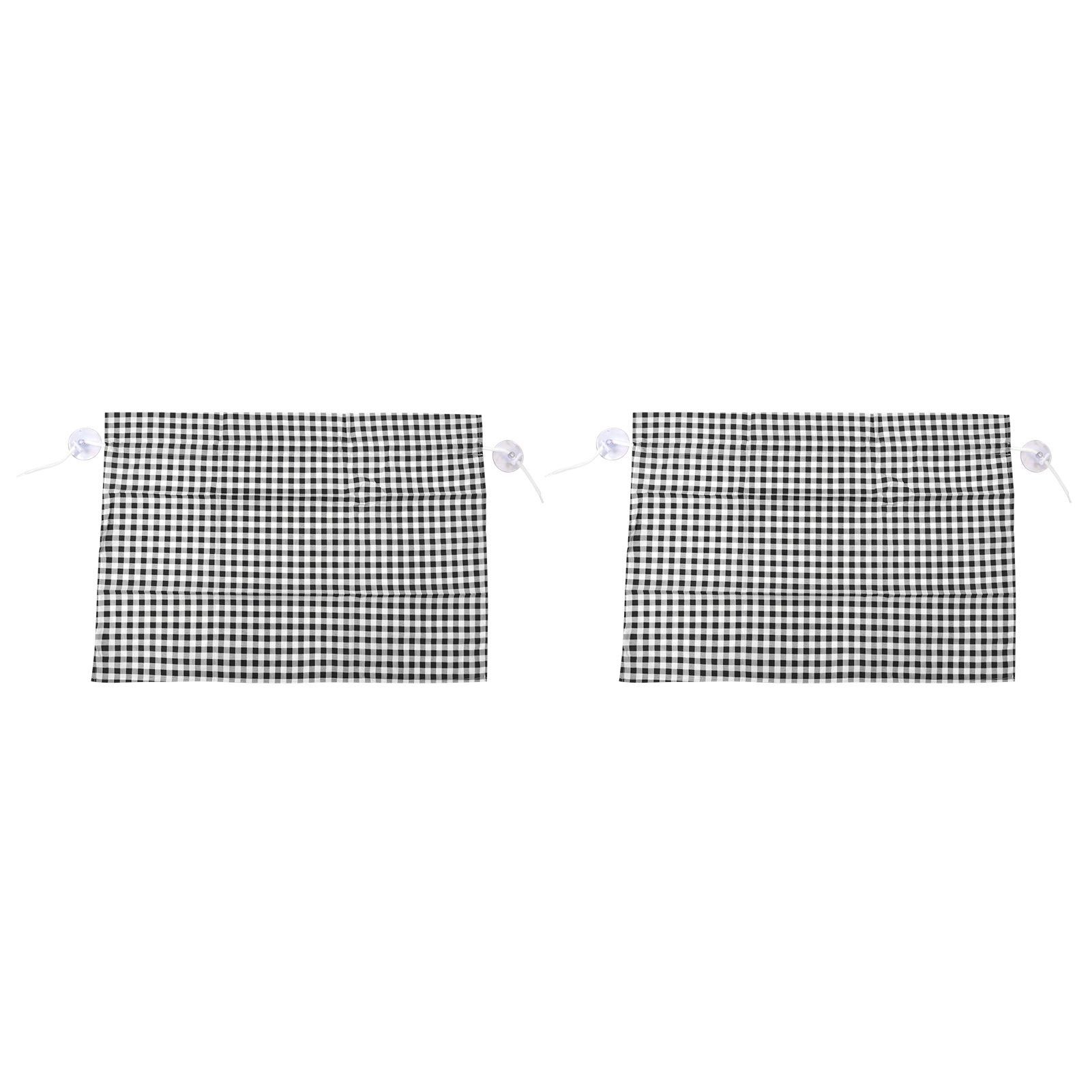 2Pcs Grid Design Anti Ultraviolet Car Curtain Side Car Window Sun Shade with view 6