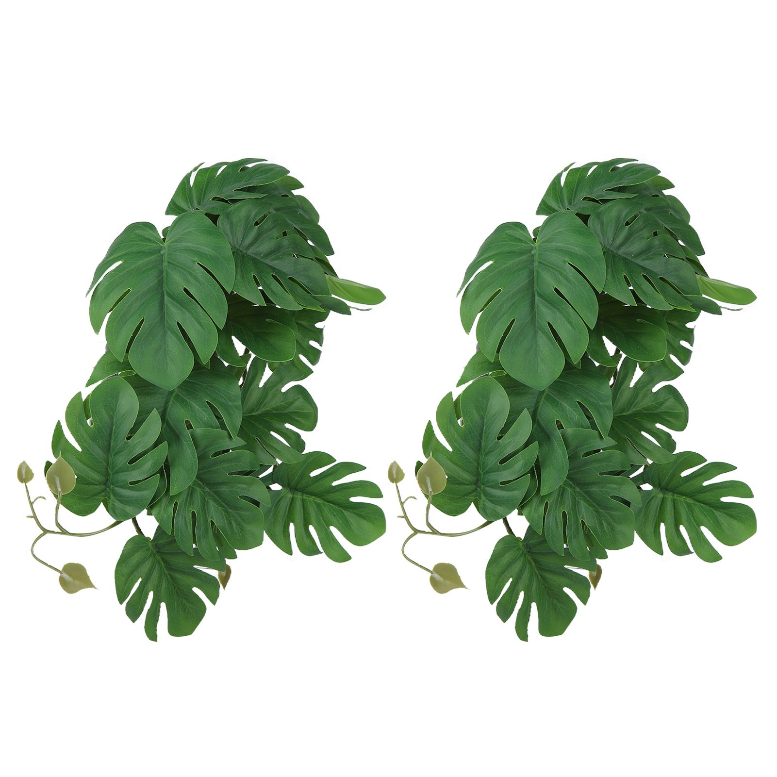 2PCS Artificial Water Plant Simulation Vine Lifelike Plastic Leaves Decoration view 2