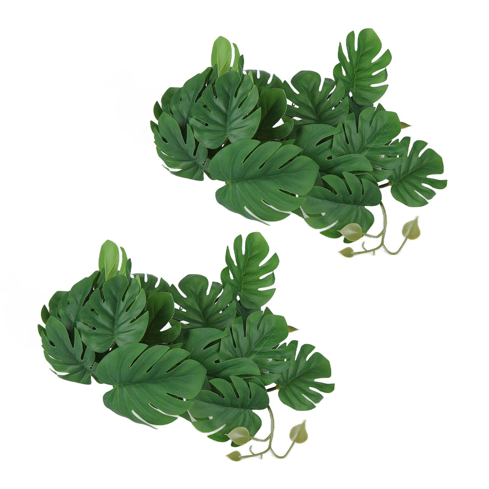 2PCS Artificial Water Plant Simulation Vine Lifelike Plastic Leaves Decoration view 7