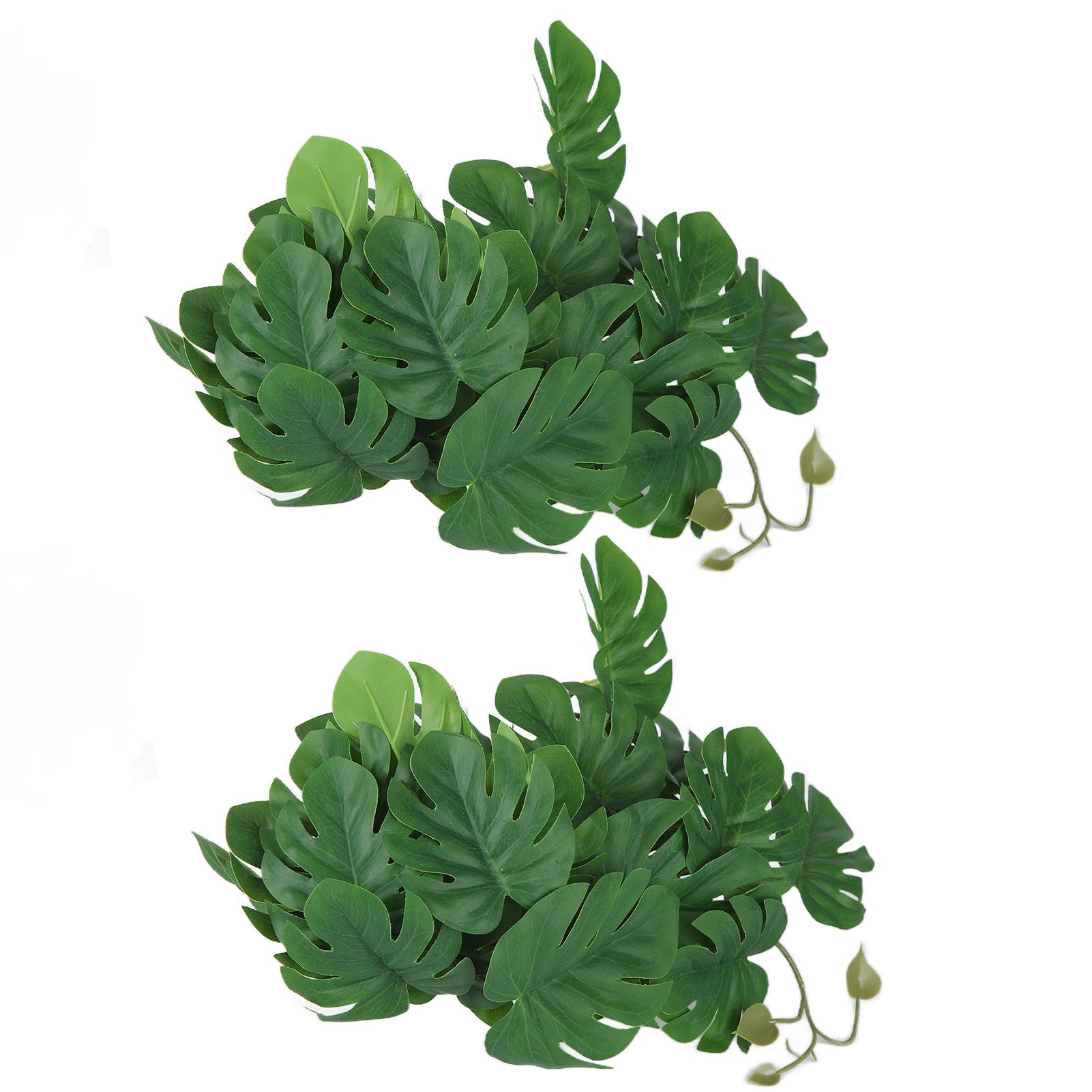 2PCS Artificial Water Plant Simulation Vine Lifelike Plastic Leaves Decoration view 8