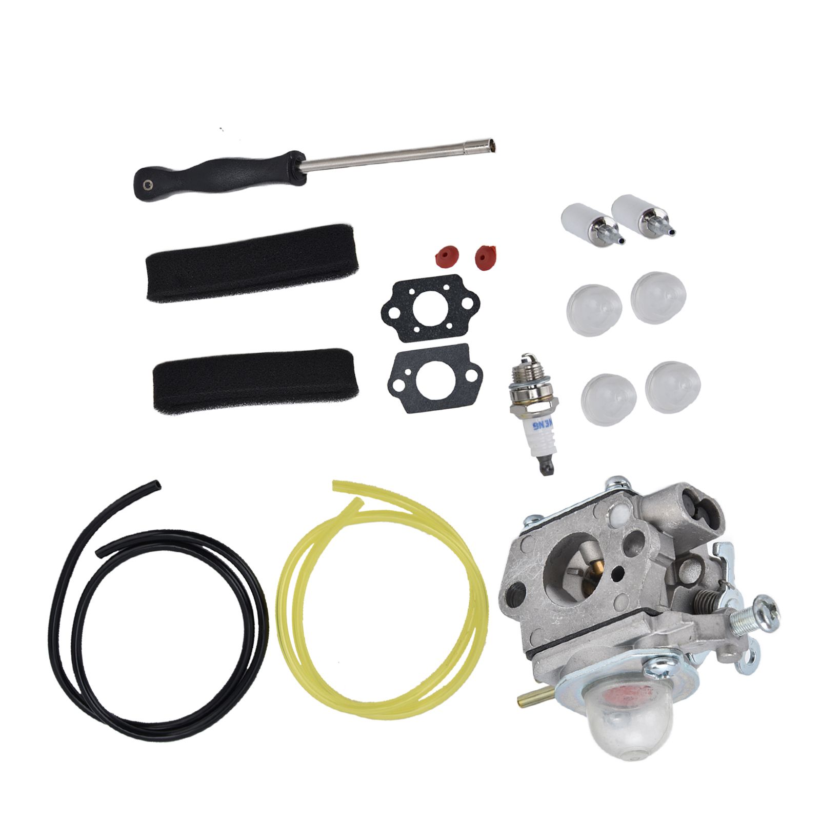 753-06190 Carburetor with Fuel Filter Air Filter Primer Bulb Kit for Troybilt view 6