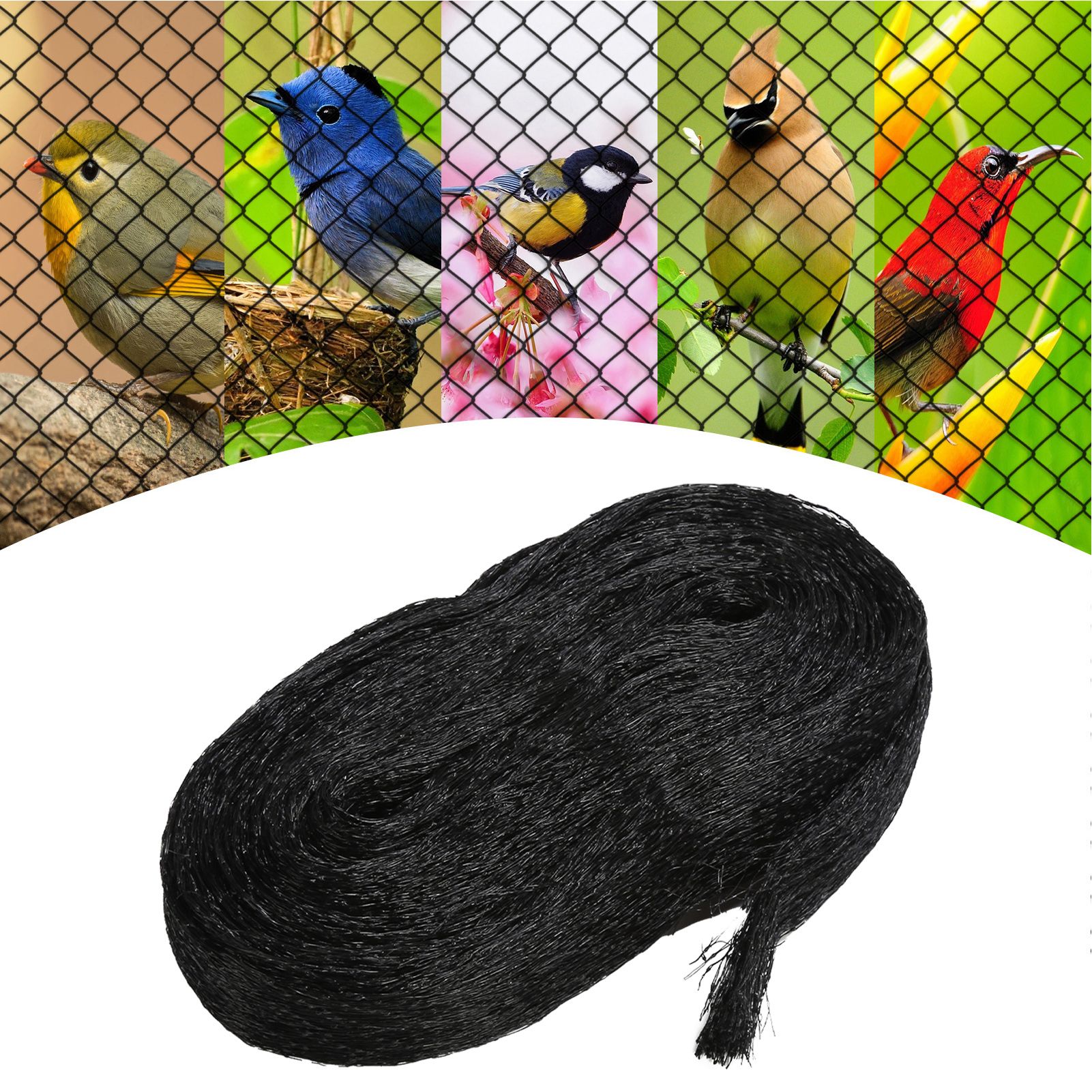 Bird Netting with 50PCS Cable Ties Nylon Garden Netting Anti Bird Mesh Plant view 11
