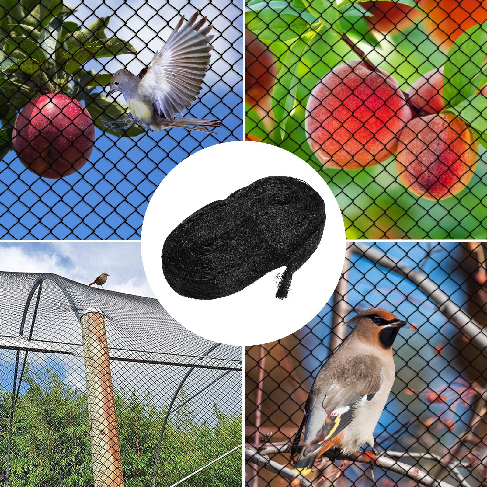 Bird Netting with 50PCS Cable Ties Nylon Garden Netting Anti Bird Mesh Plant view 12