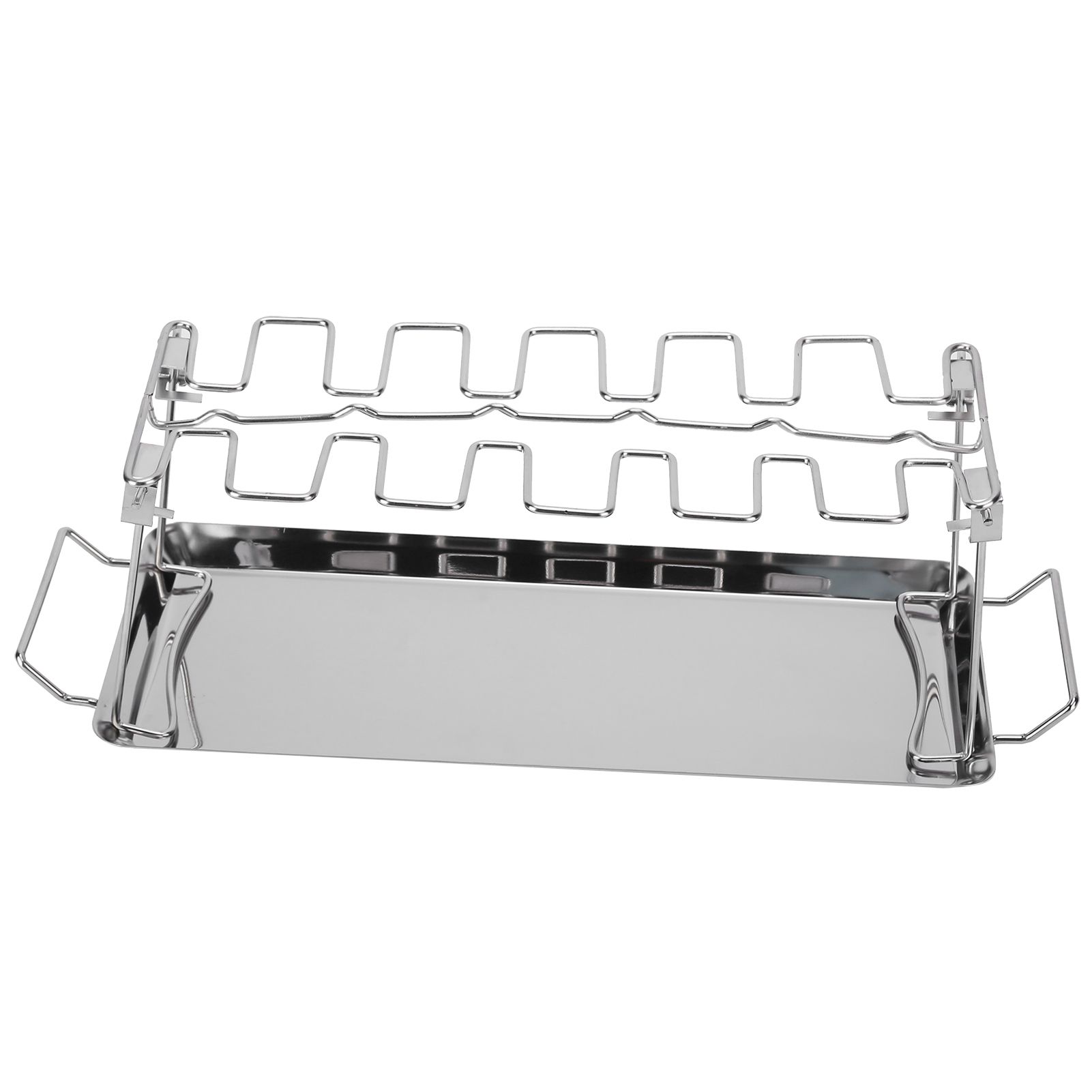 Chicken Wing Leg Rack with Bakeware Vertical Chicken Leg Grill for Barbecue