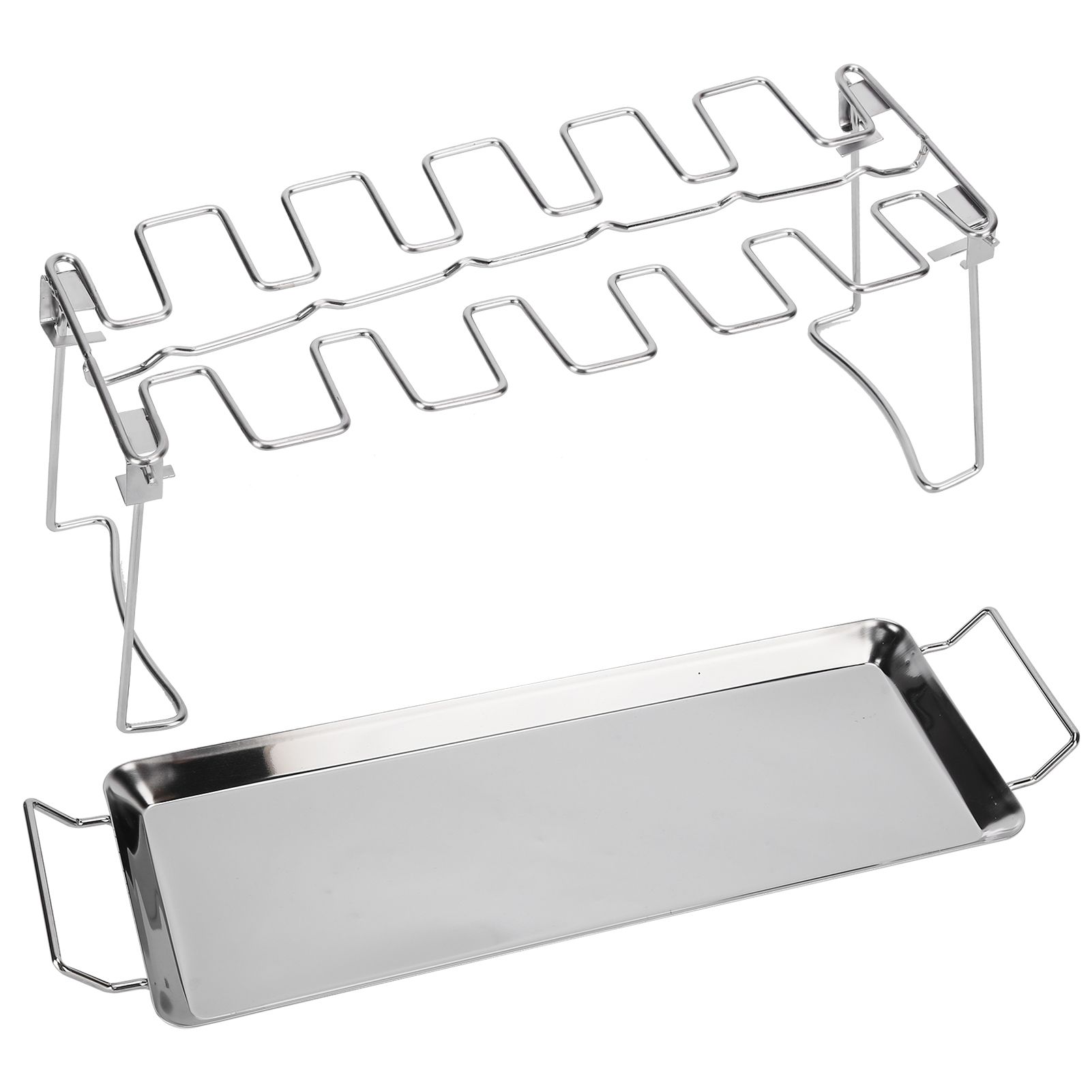 Chicken Wing Leg Rack with Bakeware Vertical Chicken Leg Grill for Barbecue view 5