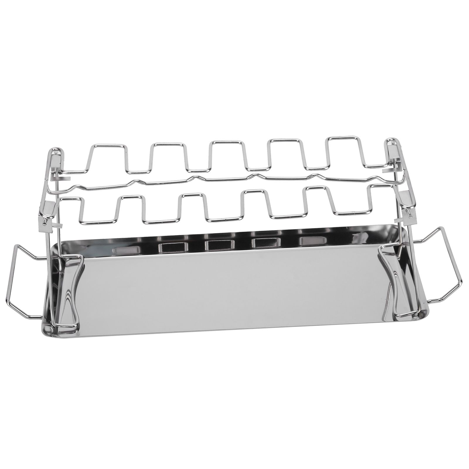 Chicken Wing Leg Rack with Bakeware Vertical Chicken Leg Grill for Barbecue view 6