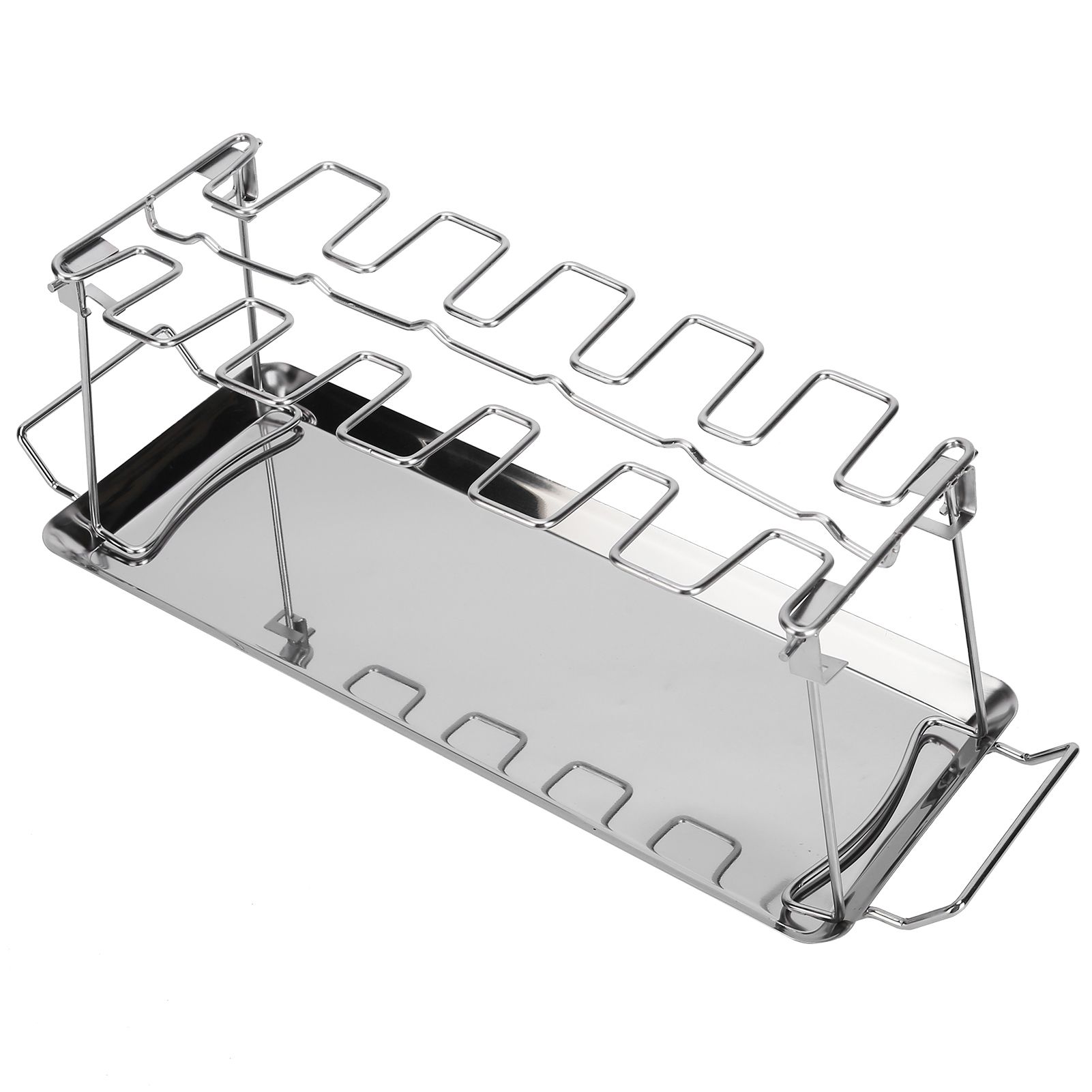 Chicken Wing Leg Rack with Bakeware Vertical Chicken Leg Grill for Barbecue view 7