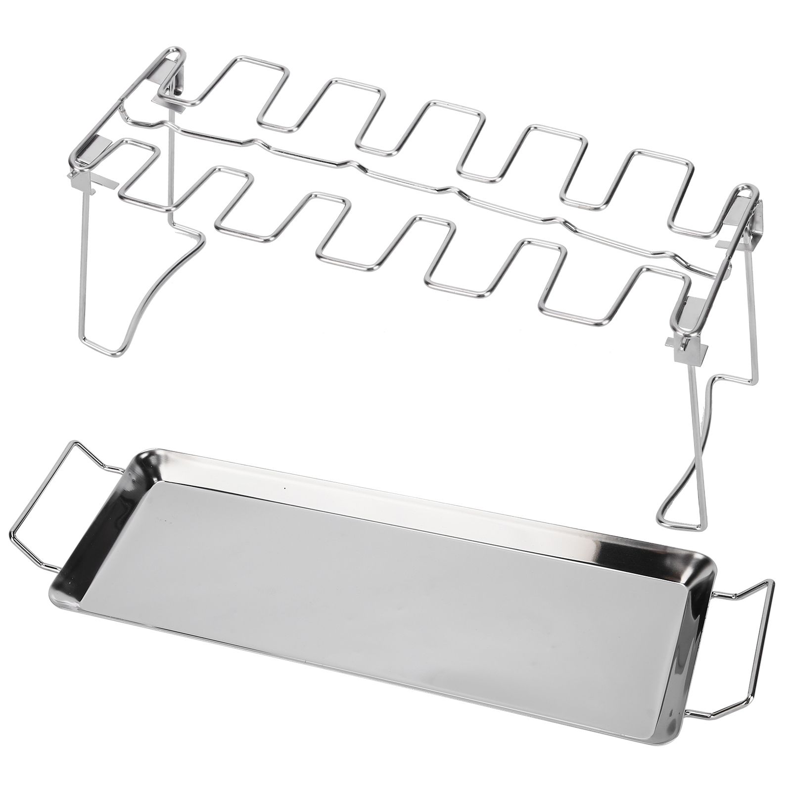 Chicken Wing Leg Rack with Bakeware Vertical Chicken Leg Grill for Barbecue view 10