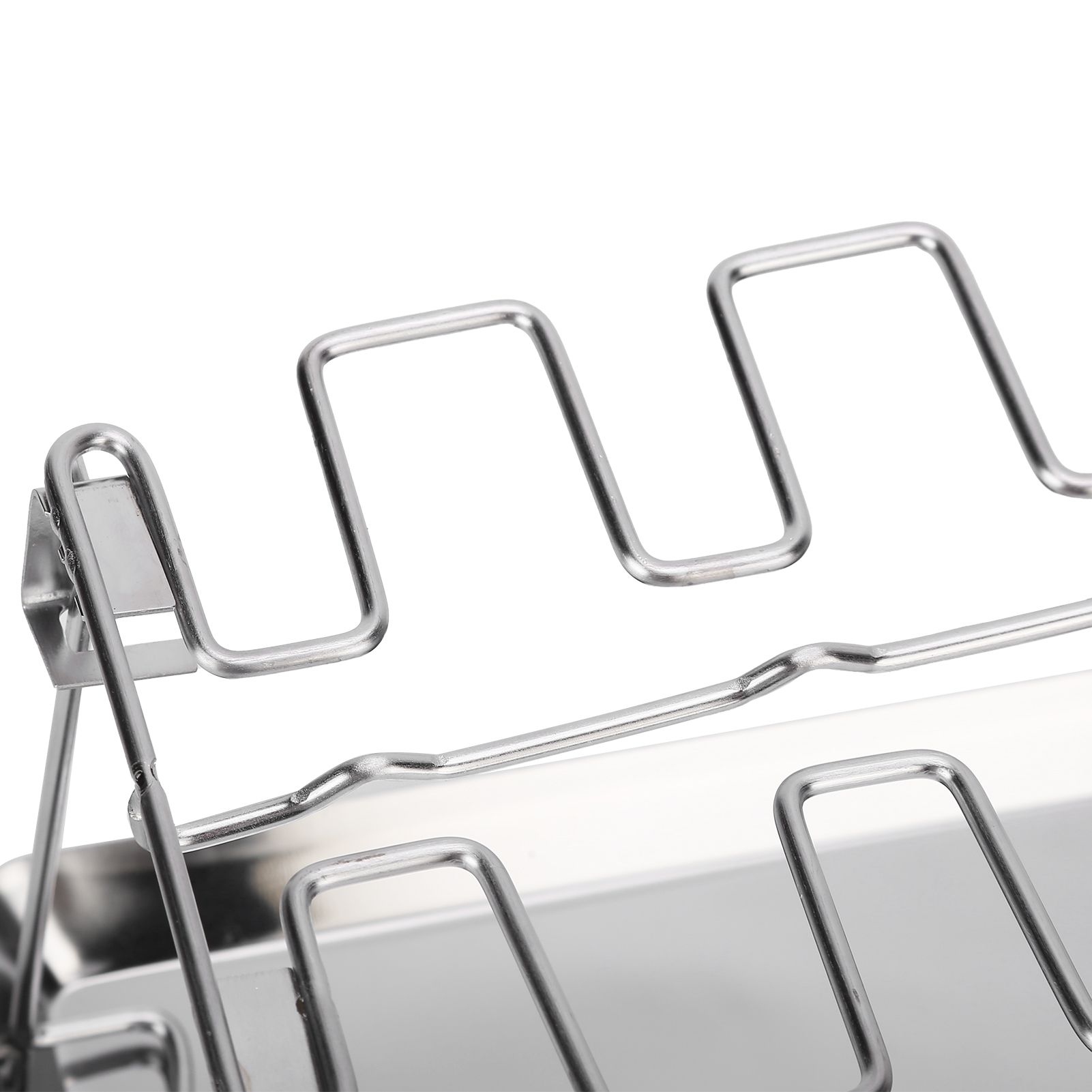 Chicken Wing Leg Rack with Bakeware Vertical Chicken Leg Grill for Barbecue view 14