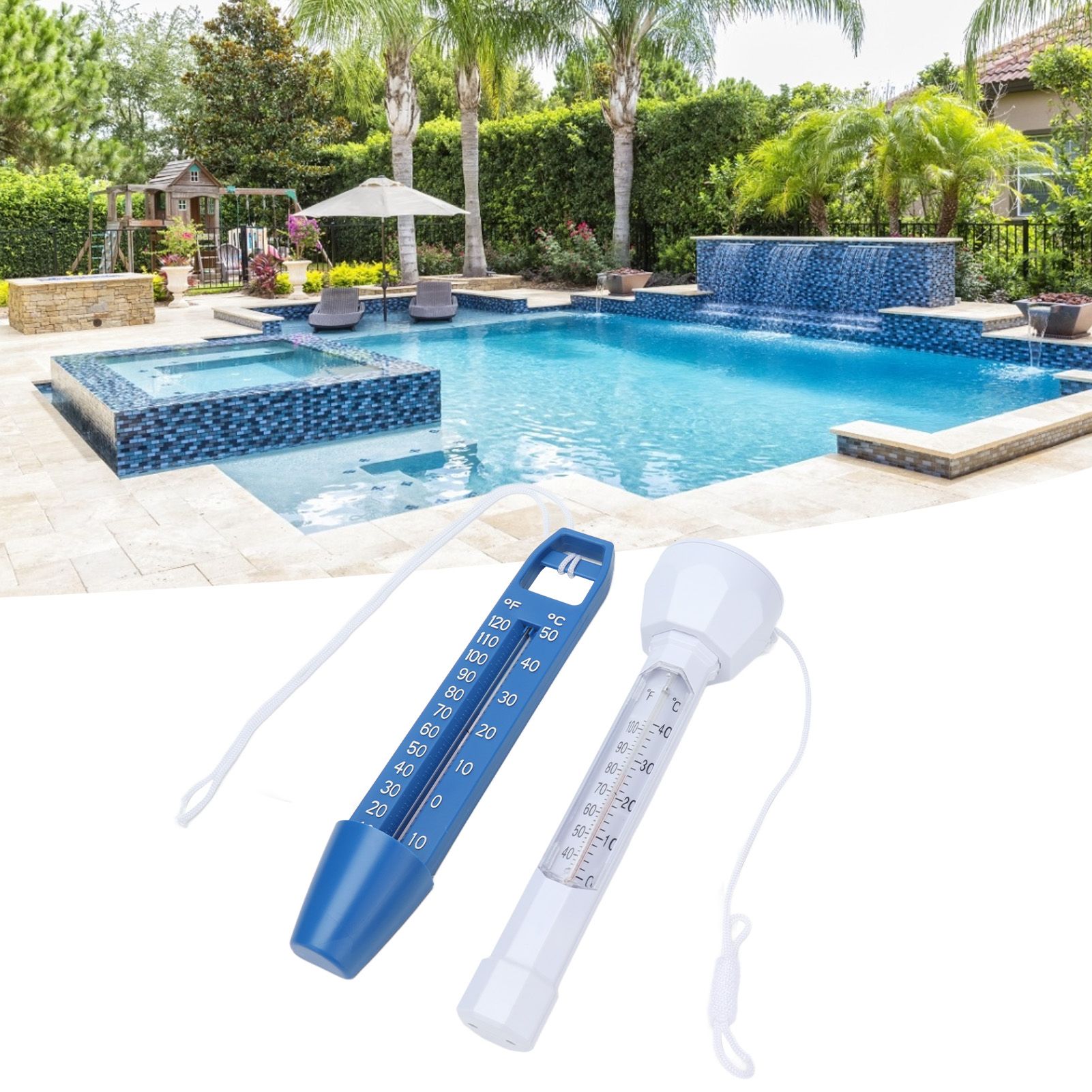 Floating Pool Thermometer Set Multi Unit Durable Waterproof Water Thermometer view 12