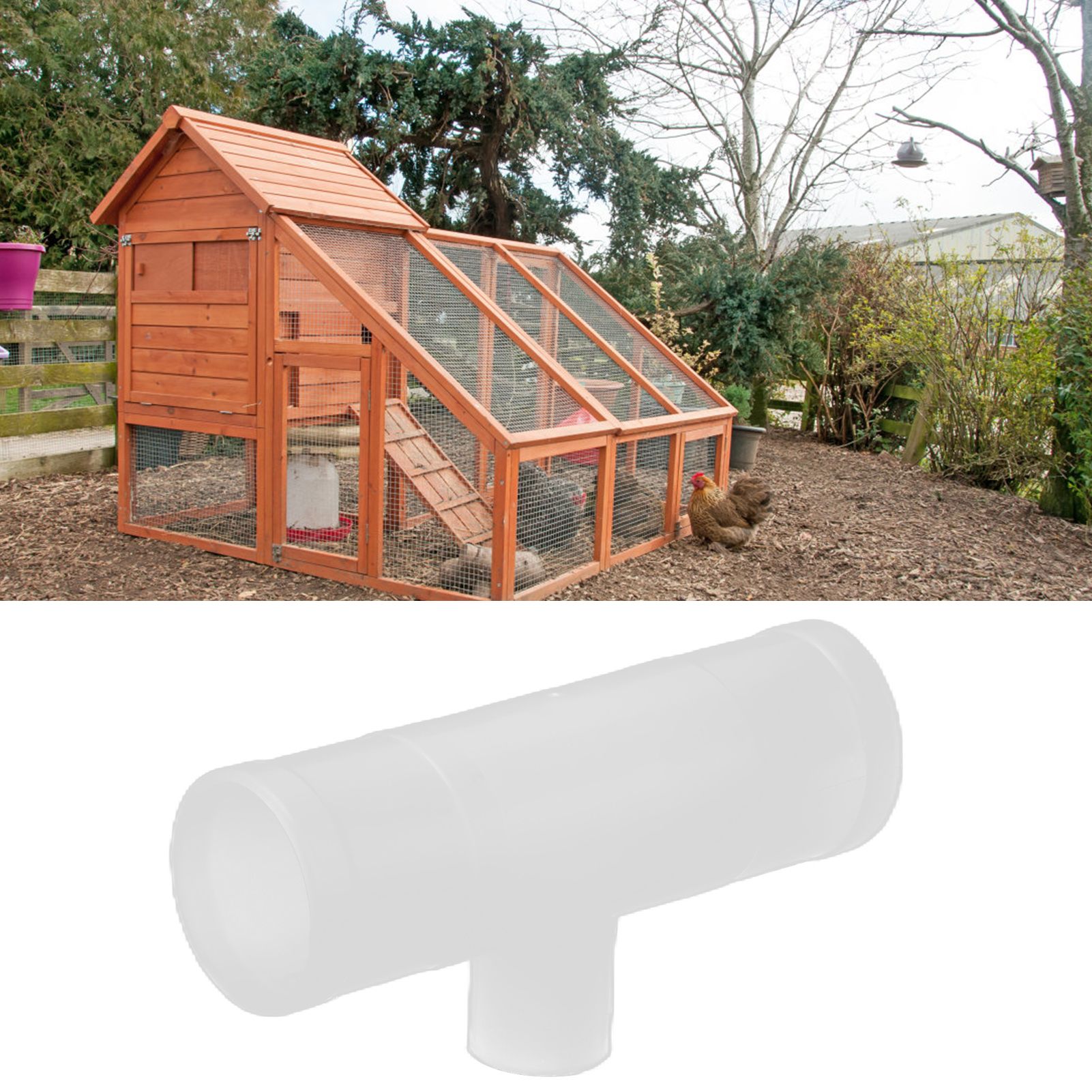20Pcs Chicken Tee Tube Durable Leak Proof Drill Free Chicken Waterer Tee view 11