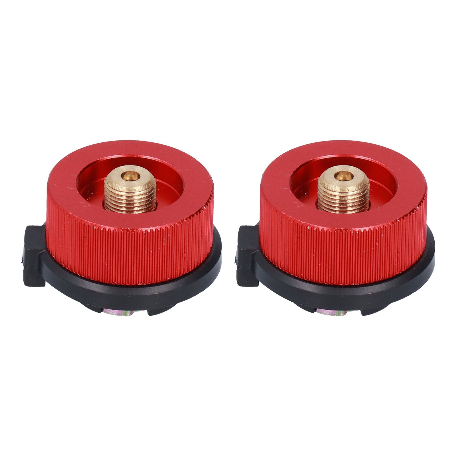 2Pcs Outdoor Camping Furnace Stove Adapter Gas Tank Converter with Self