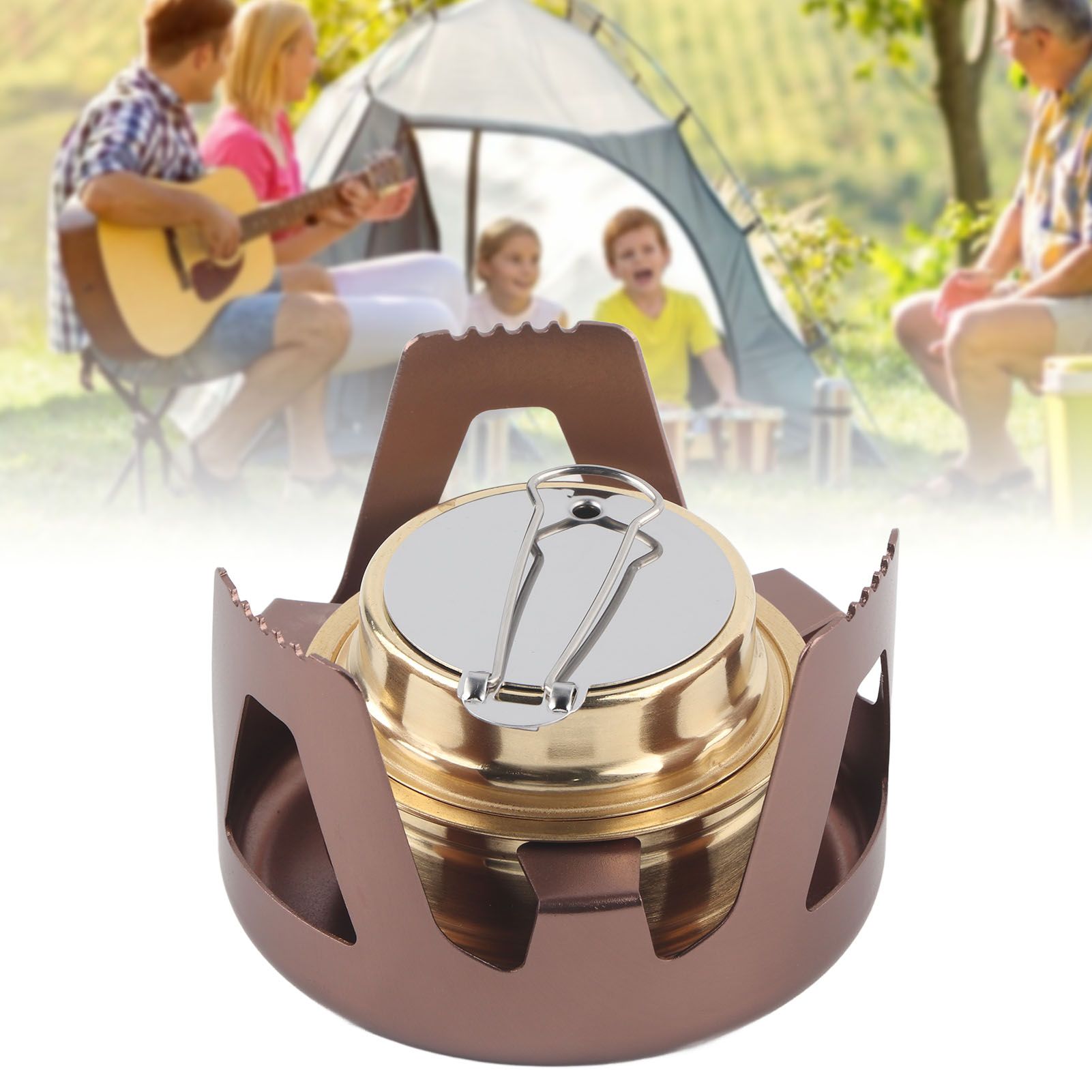 Portable Ethanol Stove Burner Outdoor Camping Cooker Furnace Cookware with view 11
