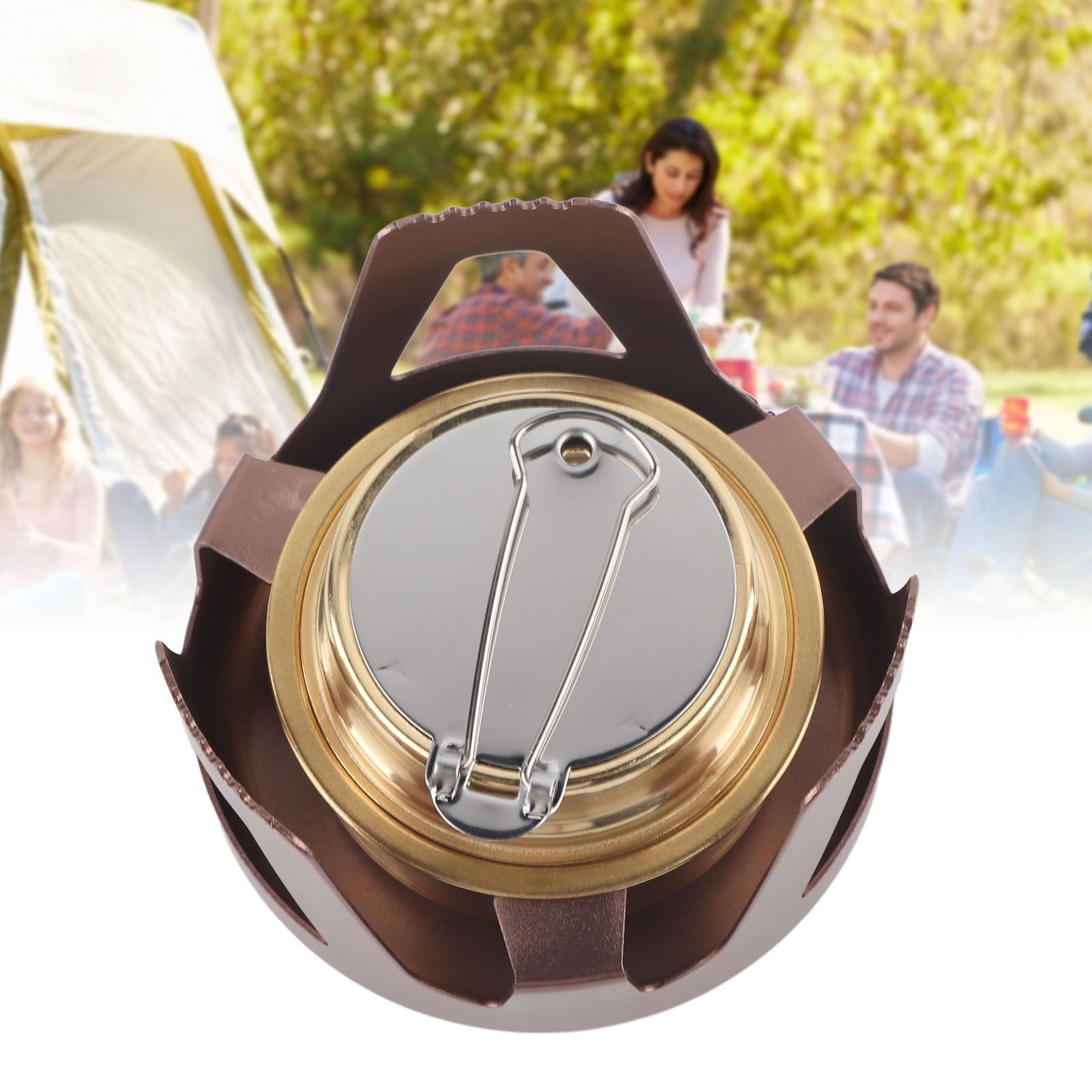 Portable Ethanol Stove Burner Outdoor Camping Cooker Furnace Cookware with view 12