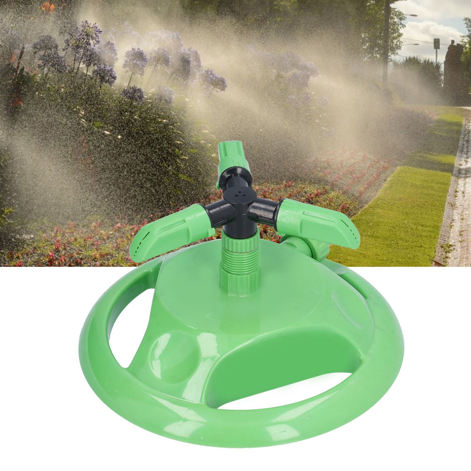 360° Automatic Rotating Water Sprinkler Adjustable Sprayer for Outdoor Garden view 11