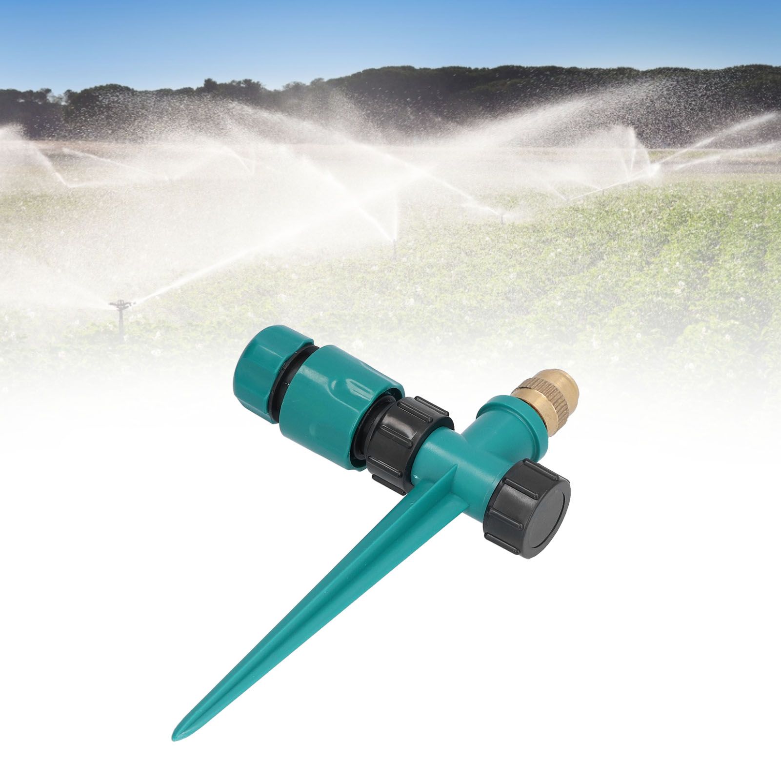 360 Degree Automatic Lawn Sprinkler Adjustable Plug in Irrigation Sprayer for view 12