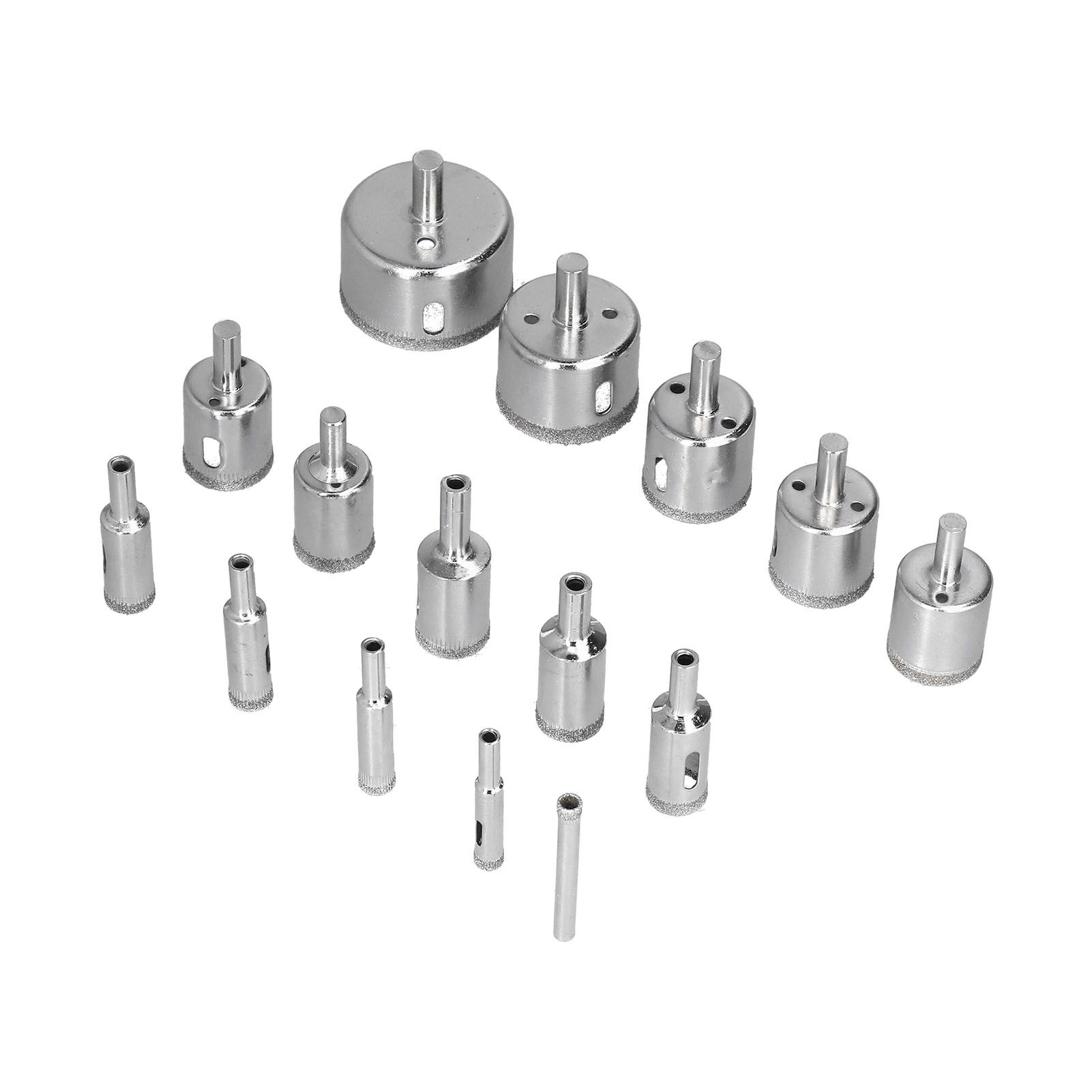 15Pcs/Set 6‑50mm Diamond Drill Bit Kit Ceramic Marble Hole Opener for Glass view 3