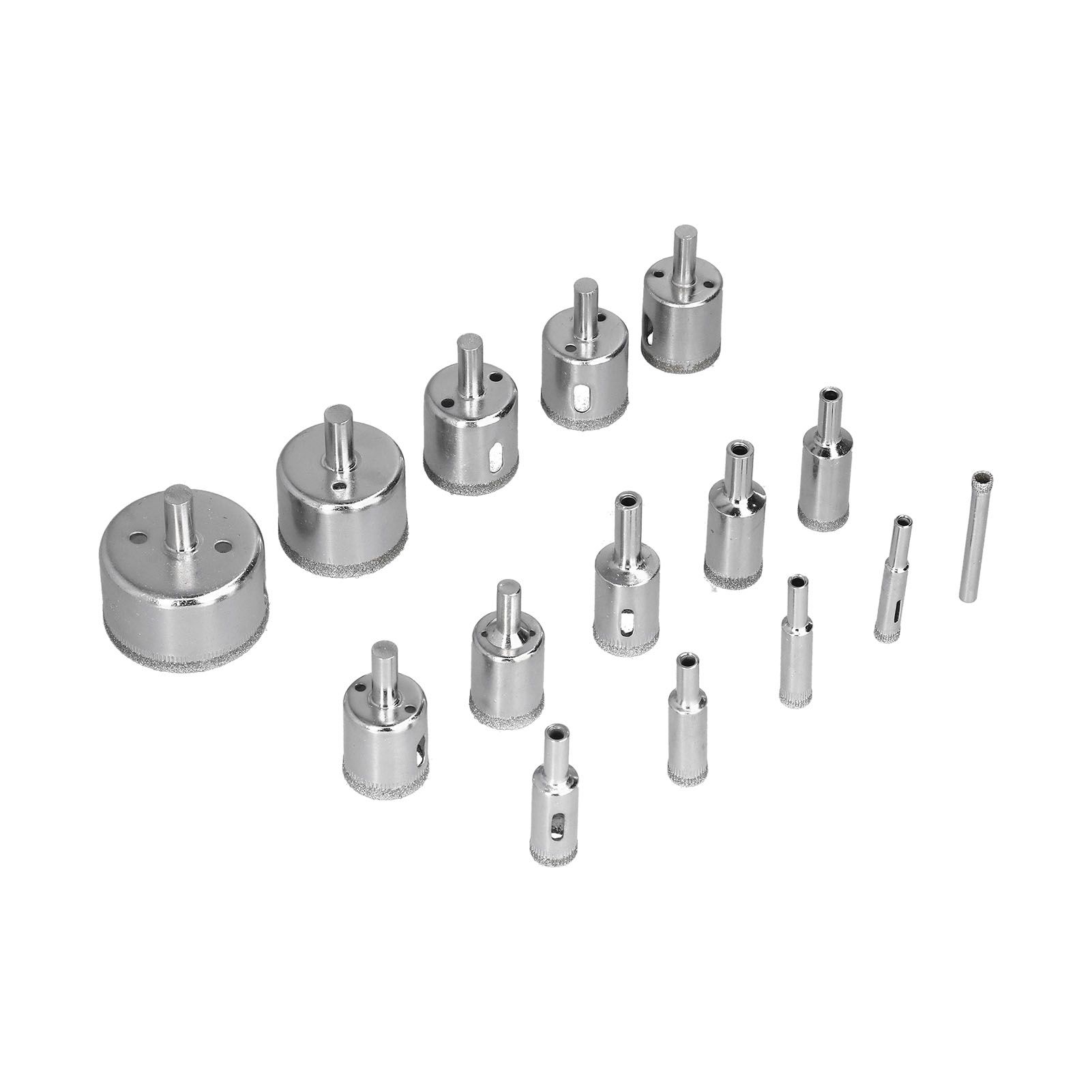 15Pcs/Set 6‑50mm Diamond Drill Bit Kit Ceramic Marble Hole Opener for Glass view 5
