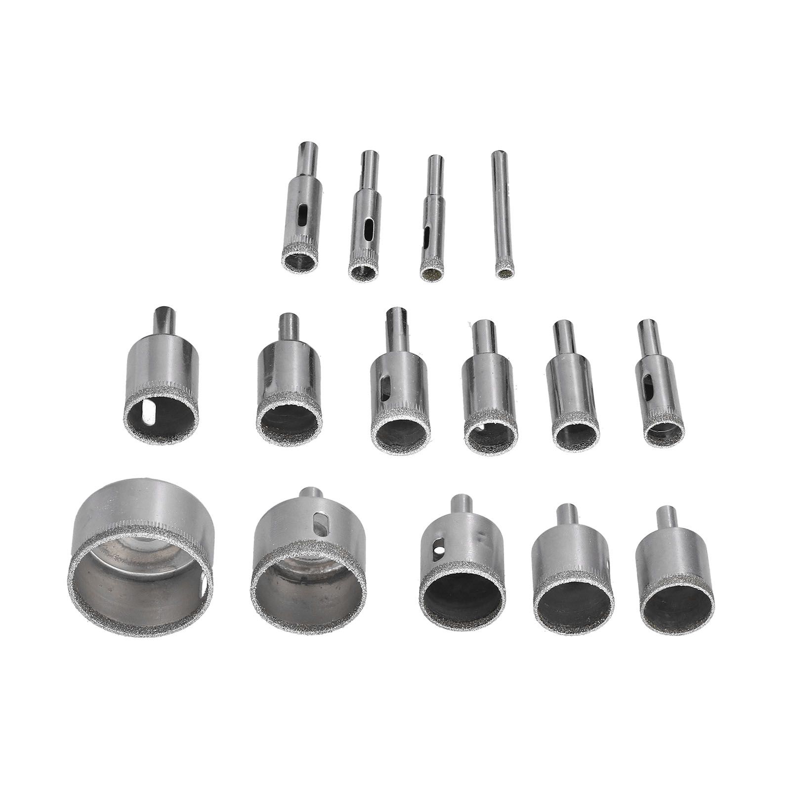 15Pcs/Set 6‑50mm Diamond Drill Bit Kit Ceramic Marble Hole Opener for Glass view 7