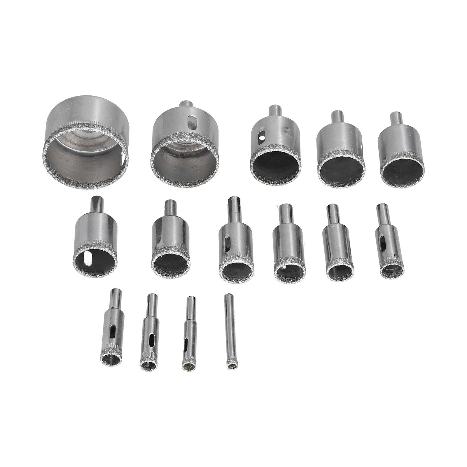 15Pcs/Set 6‑50mm Diamond Drill Bit Kit Ceramic Marble Hole Opener for Glass view 8