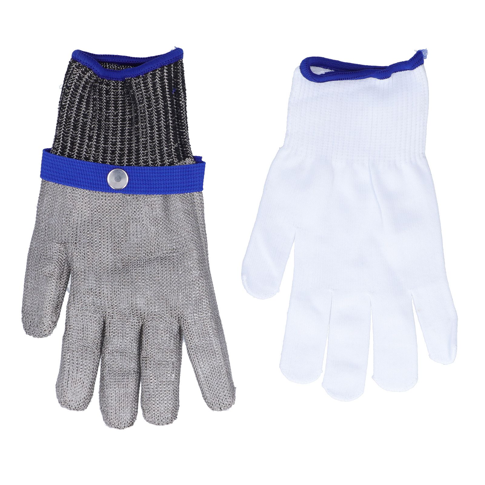 Cut Resistant Work Gloves Stainless Steel Wire Level 5 Protection Woven view 2
