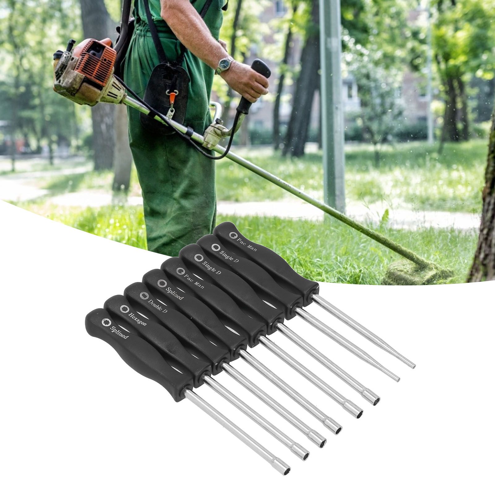 8Pcs/Set Garden Carburetor Adjustment Tool Kit Engine Tune Up Screwdrivers view 11
