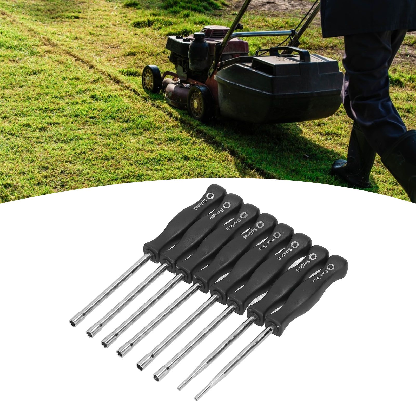 8Pcs/Set Garden Carburetor Adjustment Tool Kit Engine Tune Up Screwdrivers view 12
