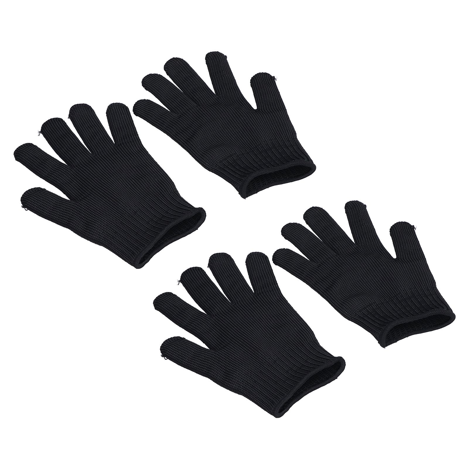 2 Pairs Cut Resistant Gloves Level 5 Protection Scratch Proof Steel Wire view 3