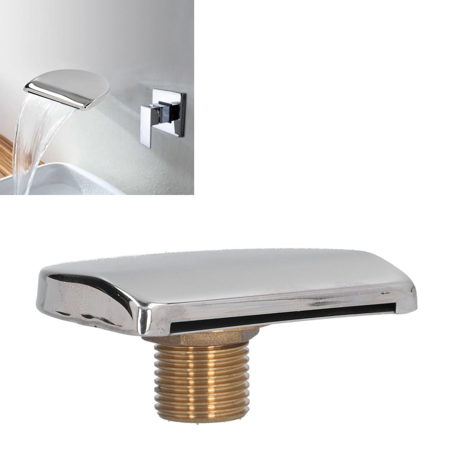 Shower Faucet Spouts Large Diameter Simple Installation Easily Clean Waterfall view 11