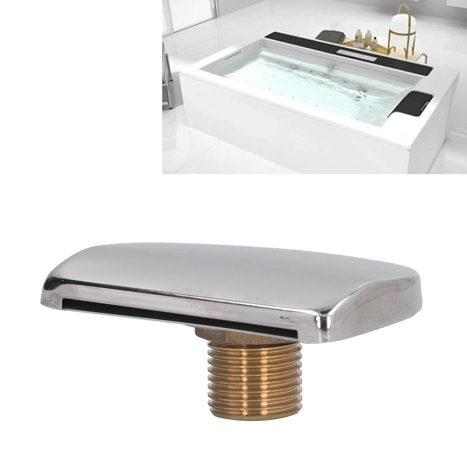 Shower Faucet Spouts Large Diameter Simple Installation Easily Clean Waterfall view 12