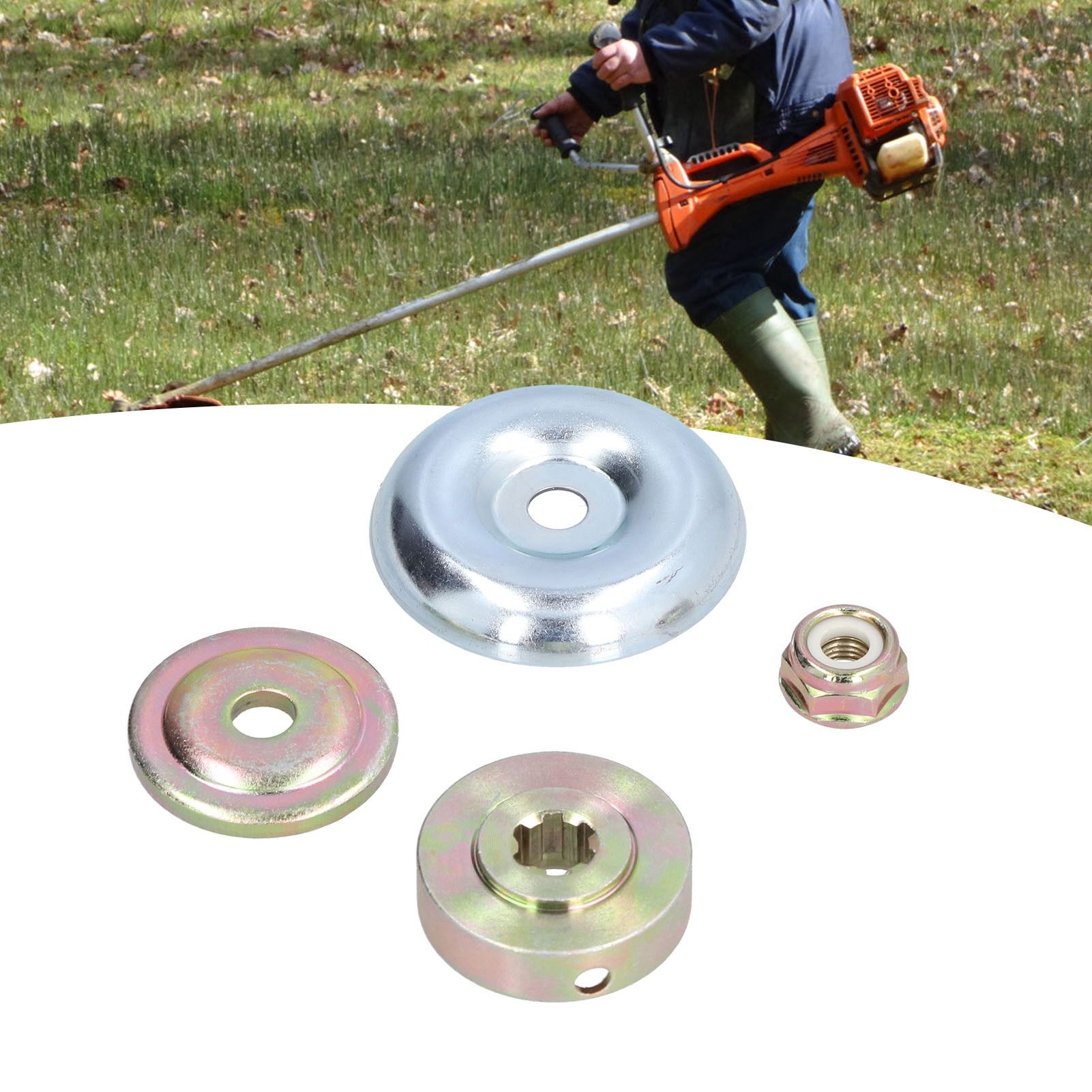 Thrust Plate Guard Washer Thrust Washer Rider Plate Lock Nut Trimmer Head view 11