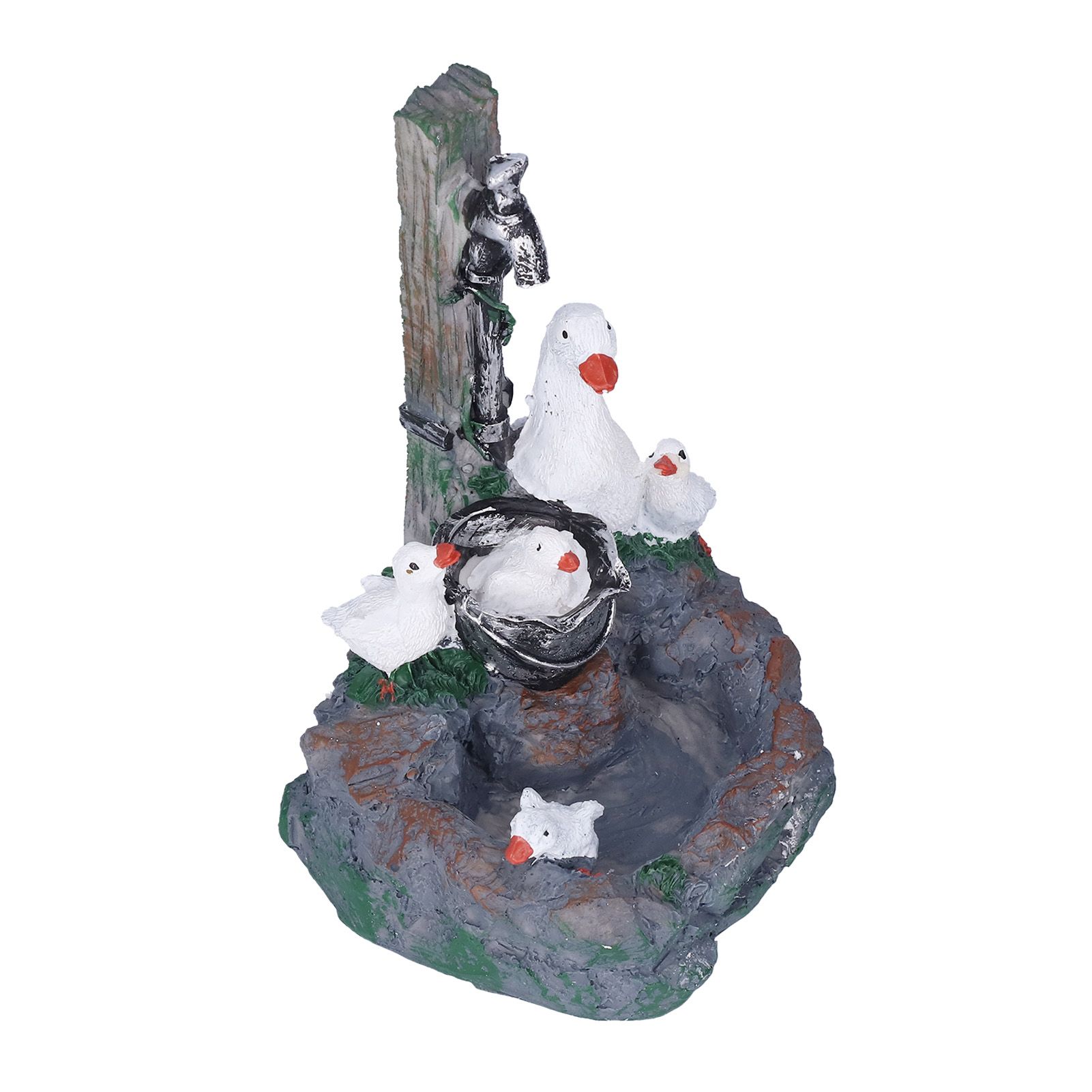 Garden Duck Family Statue Originality Resin Sculpture Ornament Decoration for view 3