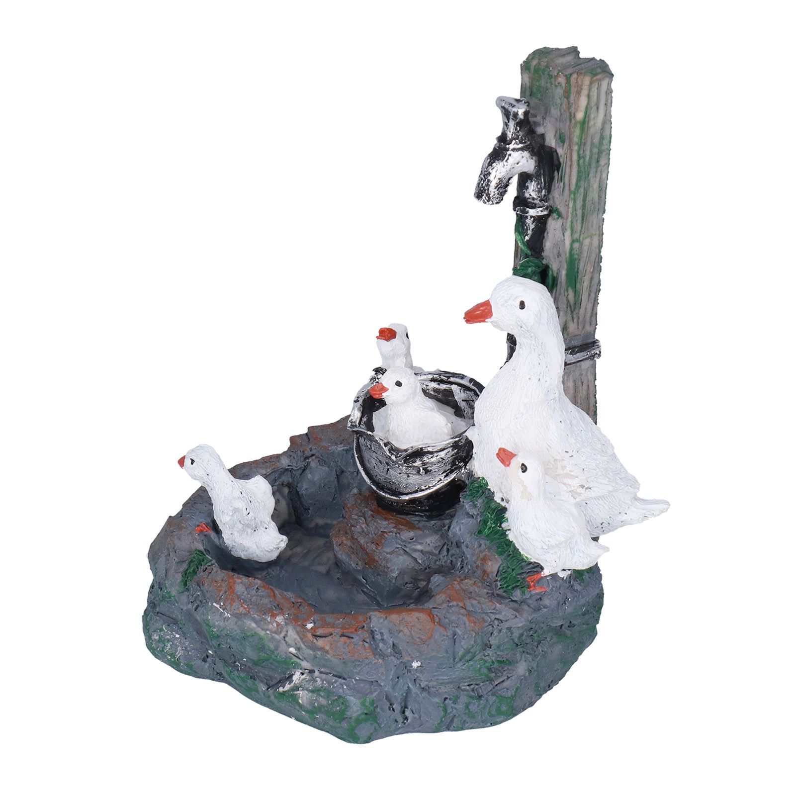 Garden Duck Family Statue Originality Resin Sculpture Ornament Decoration for view 9