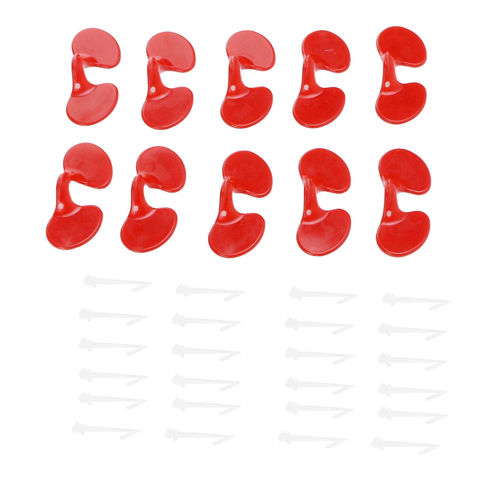 1000Set 6cm Chicken Blinders with Holes Plastic Anti Pecking Chicken Eye view 7