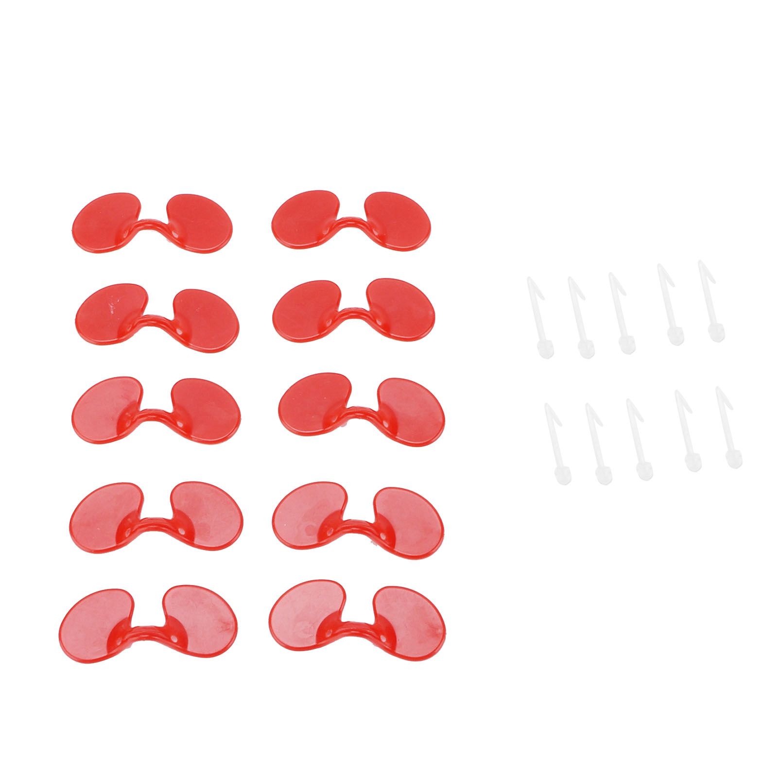 1000Set 6cm Chicken Blinders with Holes Plastic Anti Pecking Chicken Eye view 9