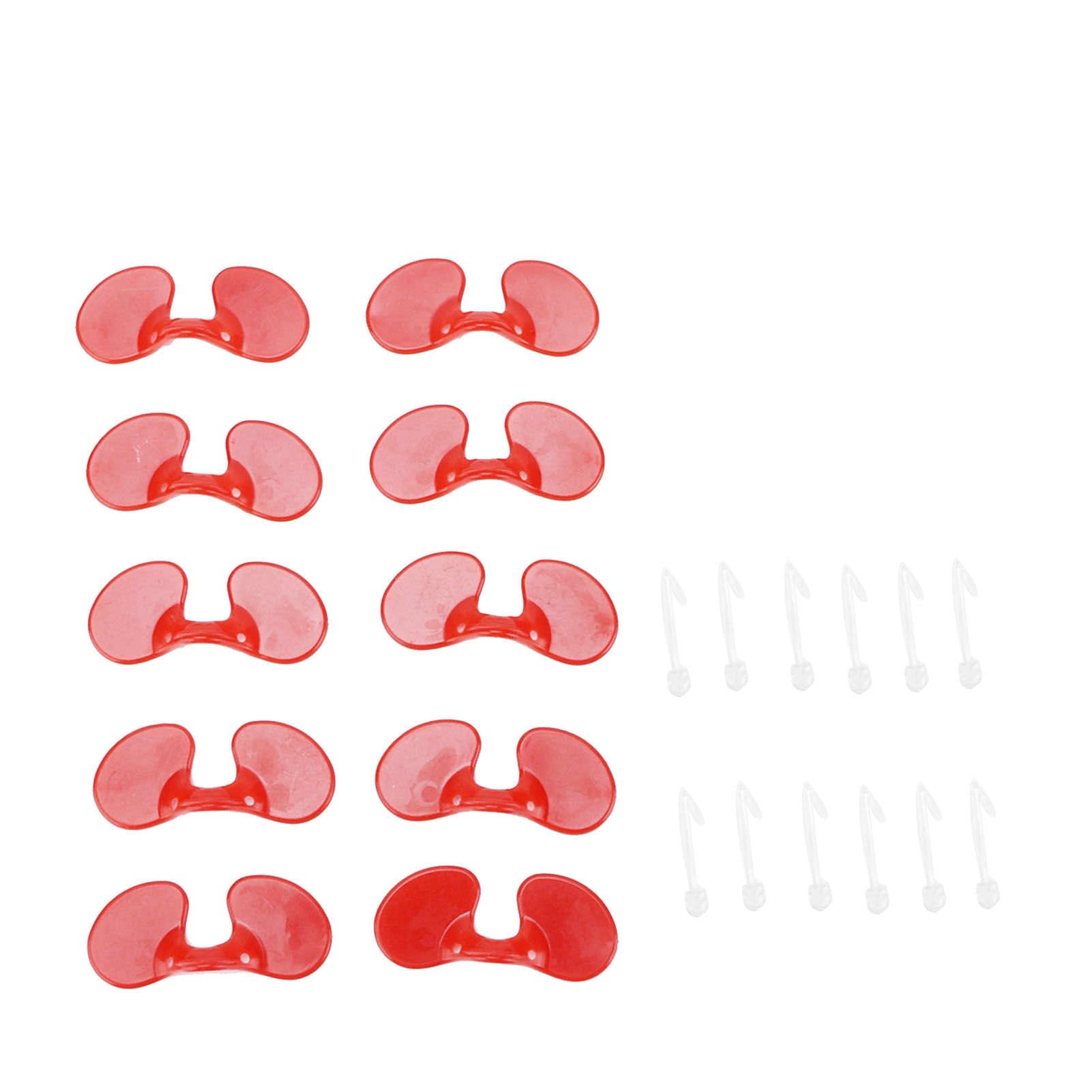 1000Set 6cm Chicken Blinders with Holes Plastic Anti Pecking Chicken Eye view 10