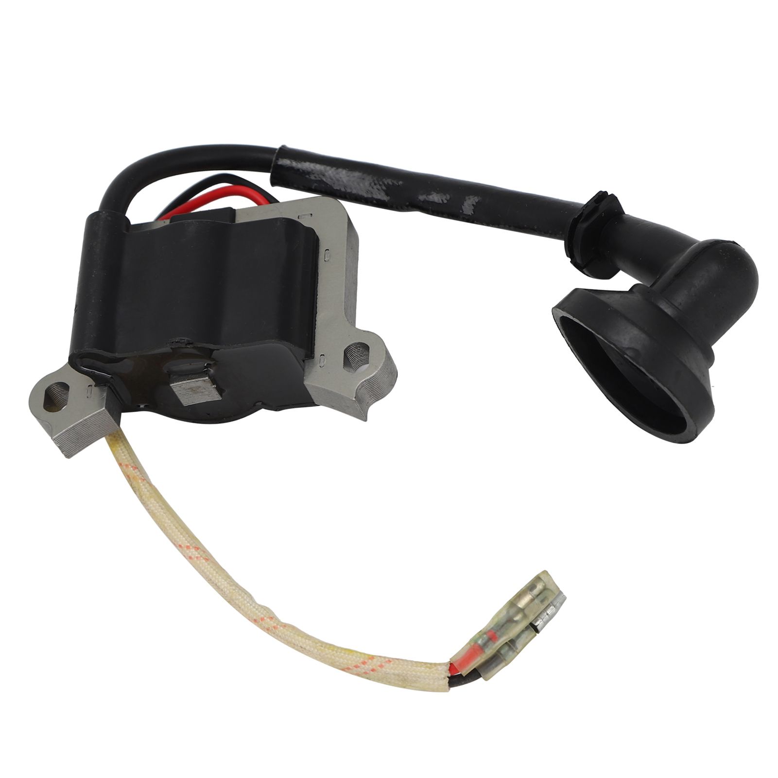 Lawn Mower Ignition Coil Plastic Case Manganese Steel Silicone Ignition Coil