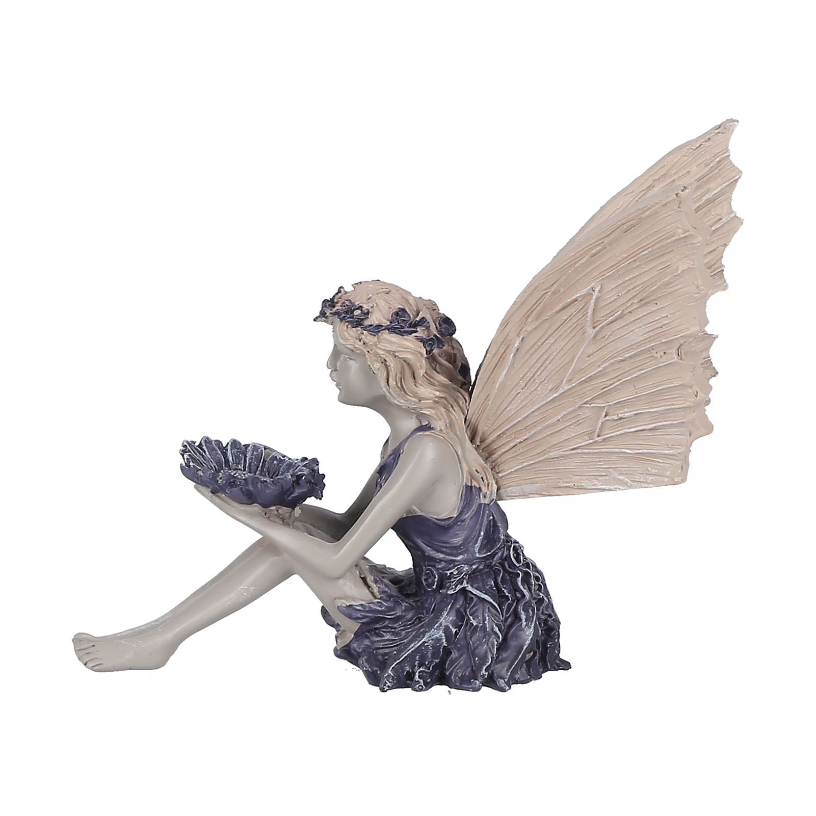 Sitting Fairy Statue Decorative Sunflower Fairy Ornament for Gardening Outdoor view 3