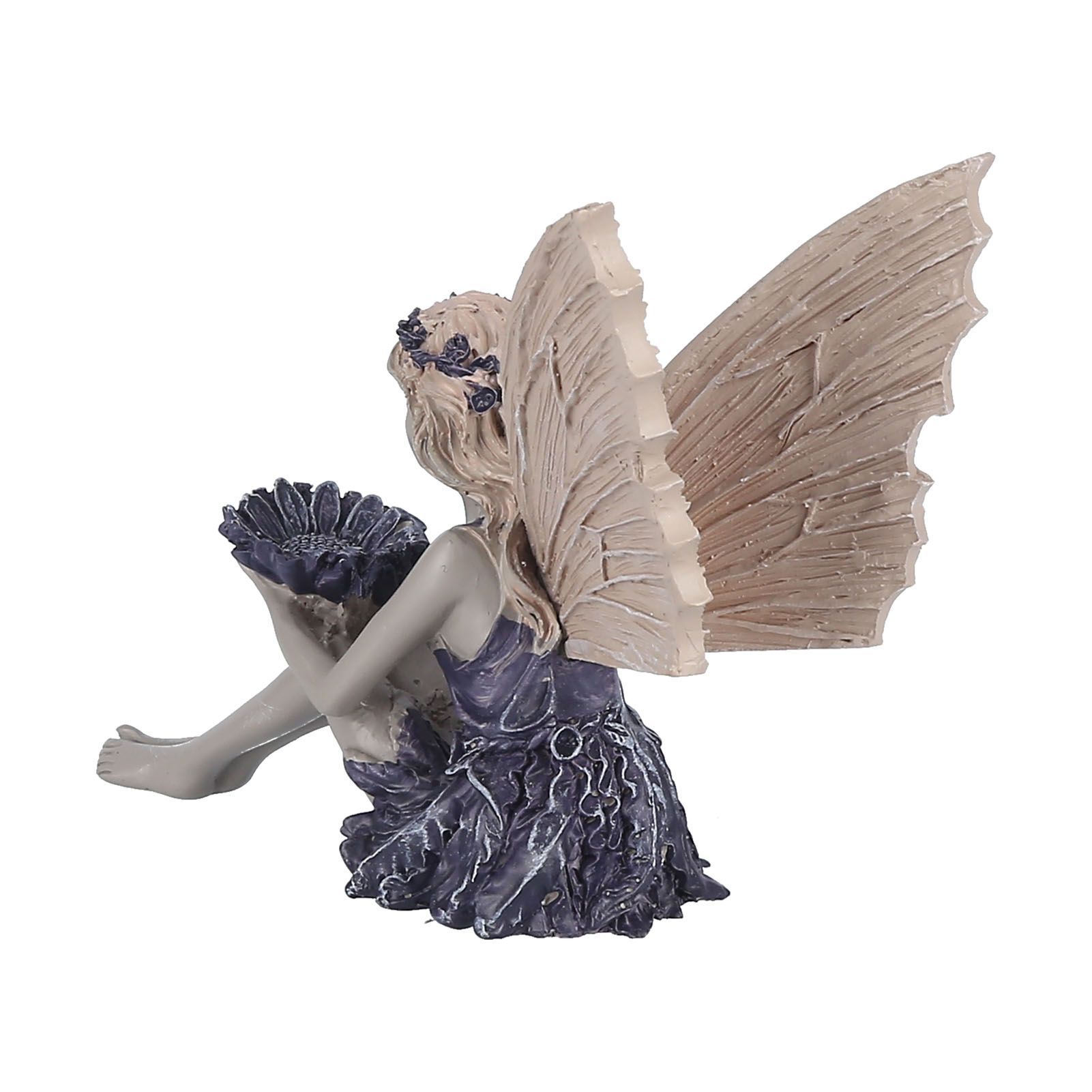Sitting Fairy Statue Decorative Sunflower Fairy Ornament for Gardening Outdoor view 10