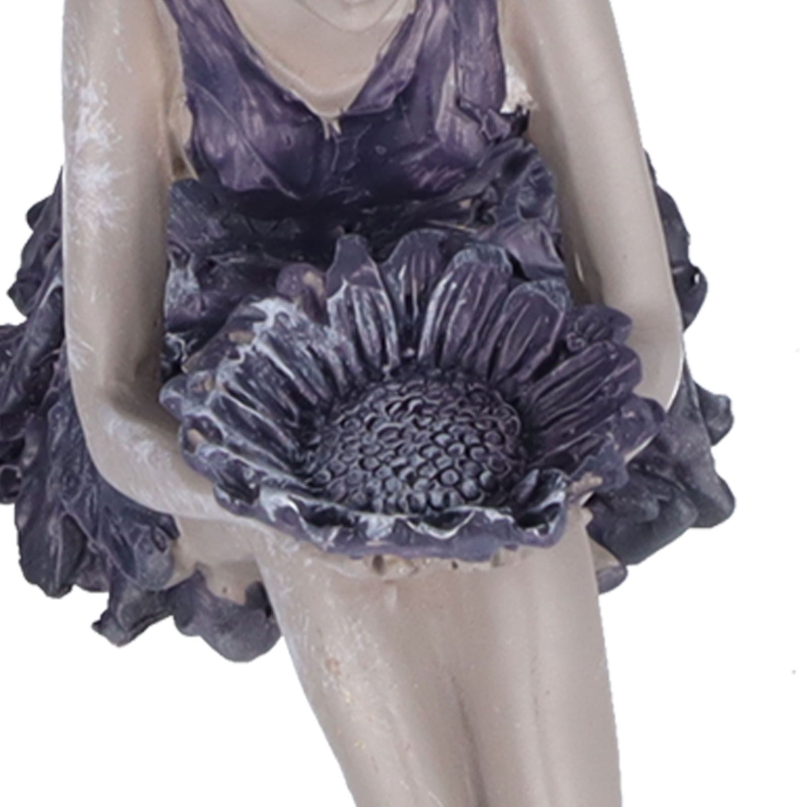 Sitting Fairy Statue Decorative Sunflower Fairy Ornament for Gardening Outdoor view 15